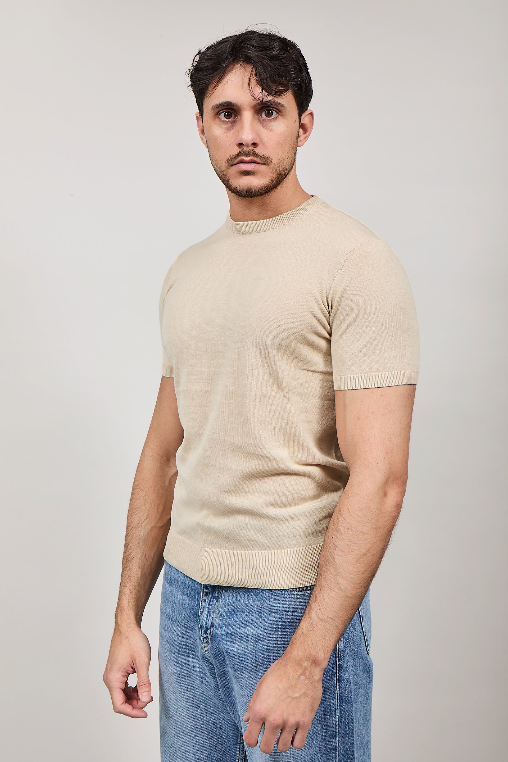 T-shirt Over-d Maglia Beige M03