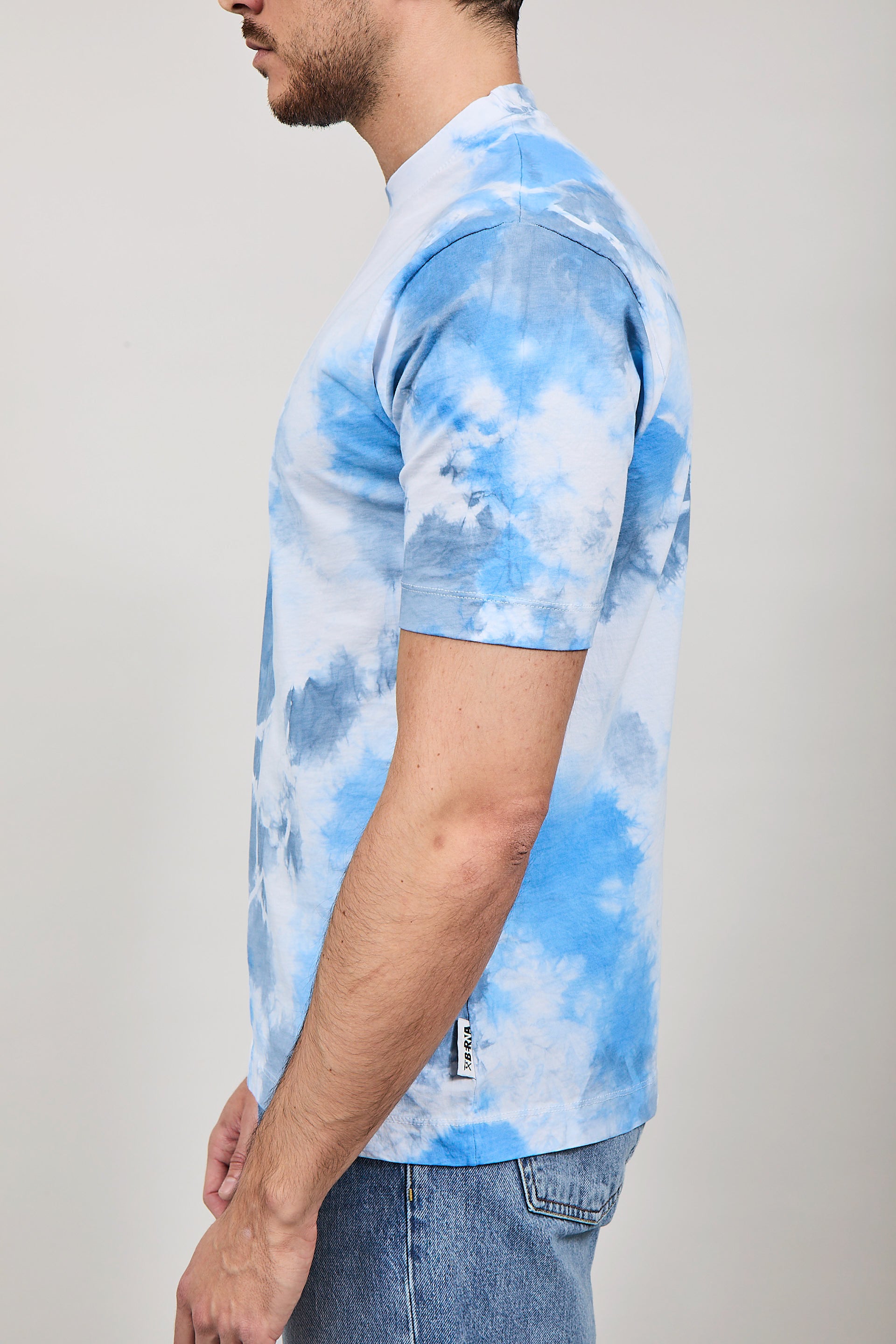 T-shirt Berna Tie Dye Celeste