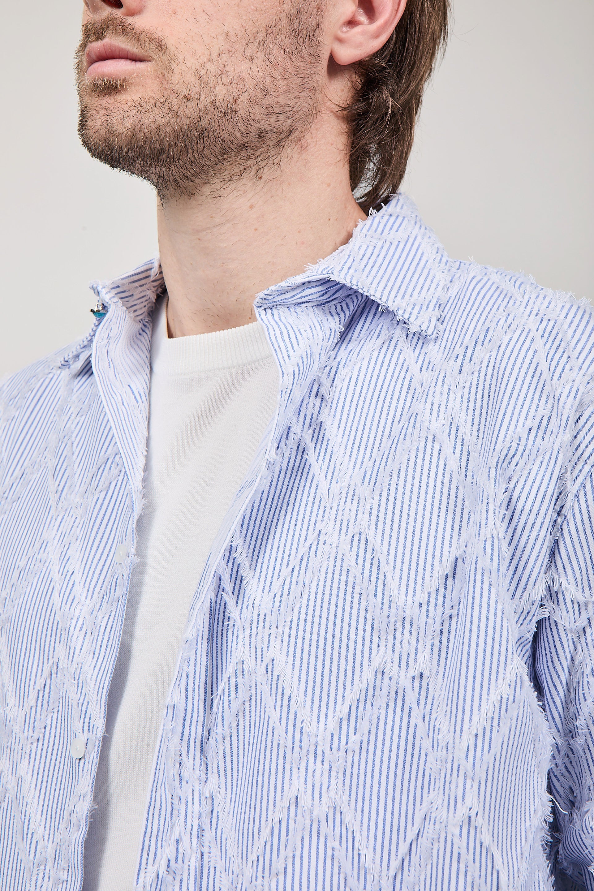 Camicia Berna Righe e fili 3430
