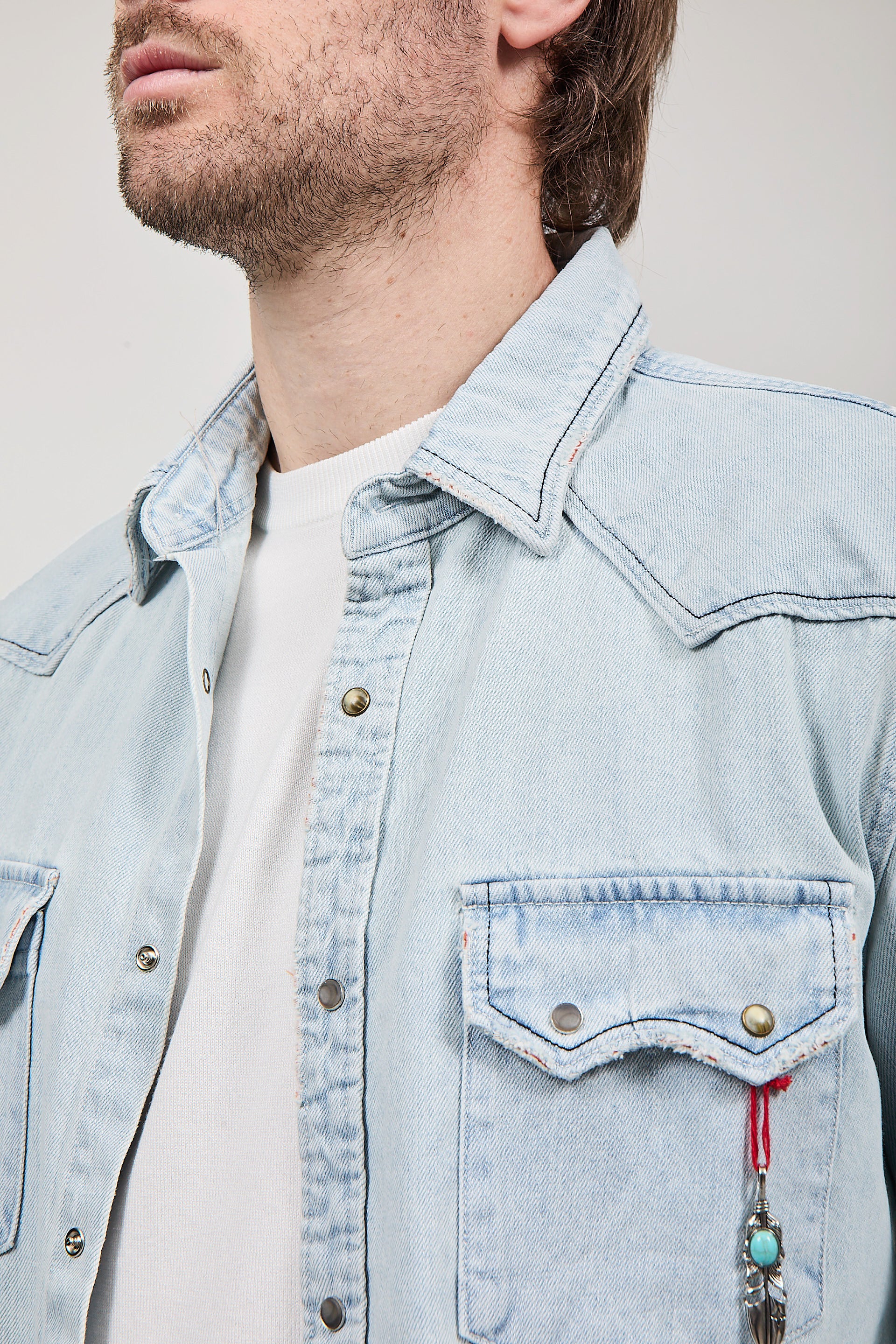 Camicia Berna Denim destroy