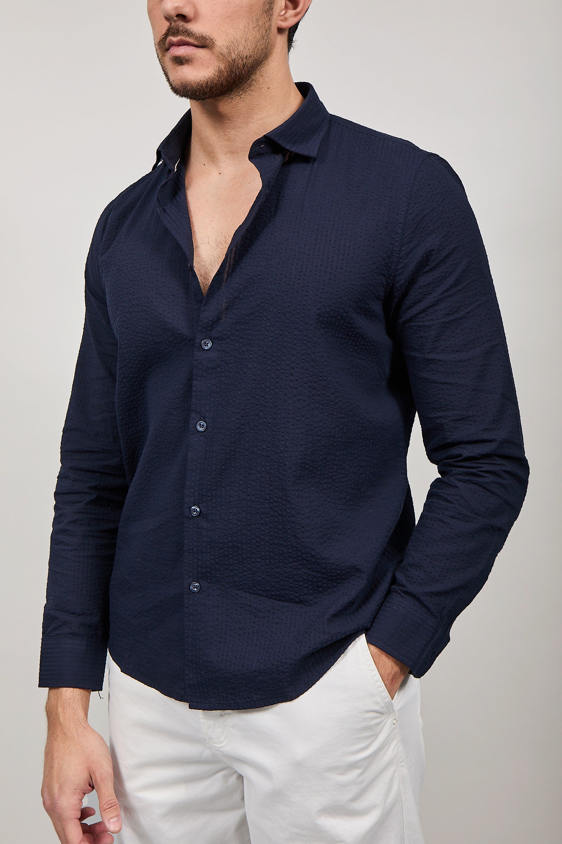 Camicia Hamaki-ho 1306 Blu