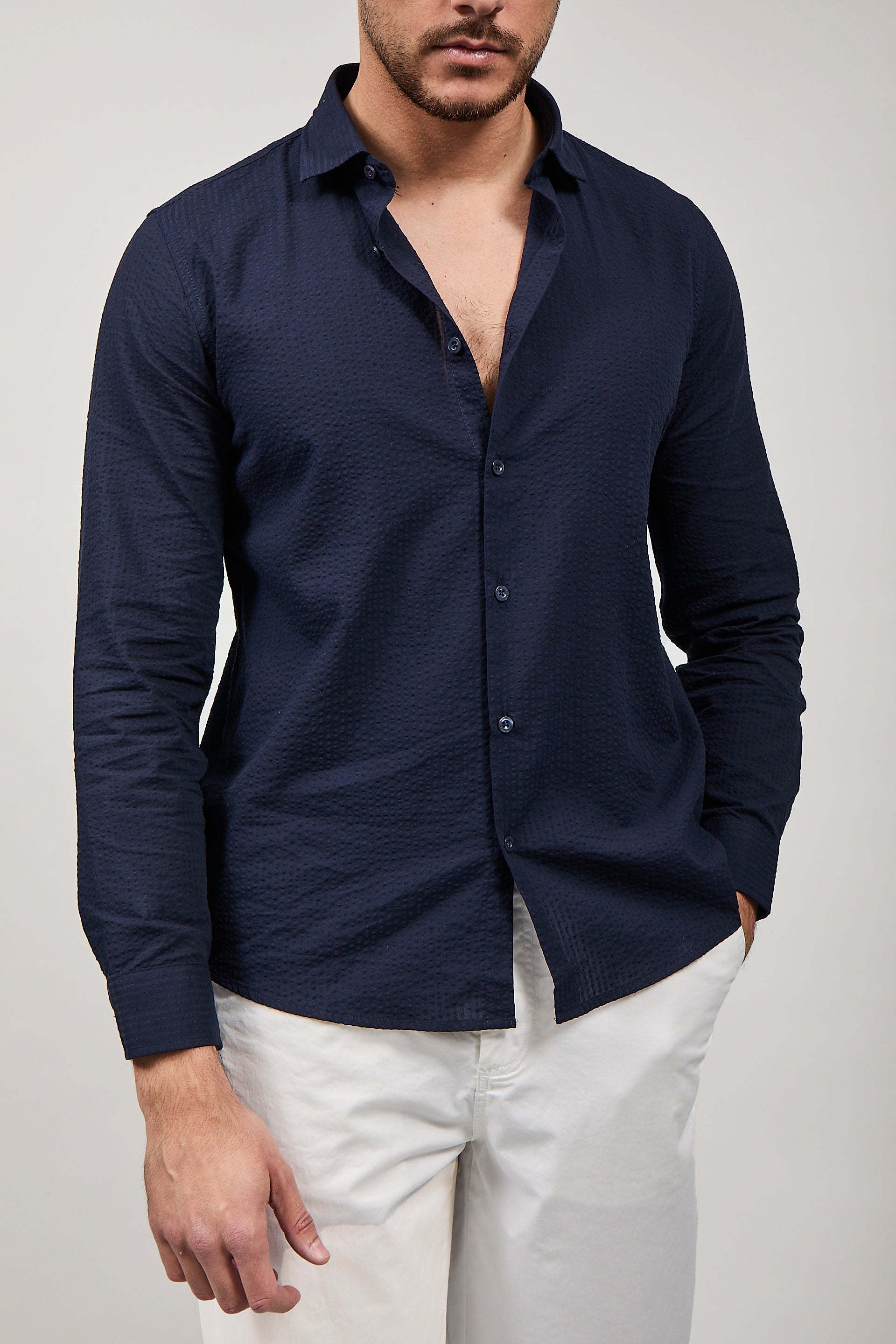 Camicia Hamaki-ho 1306 Blu