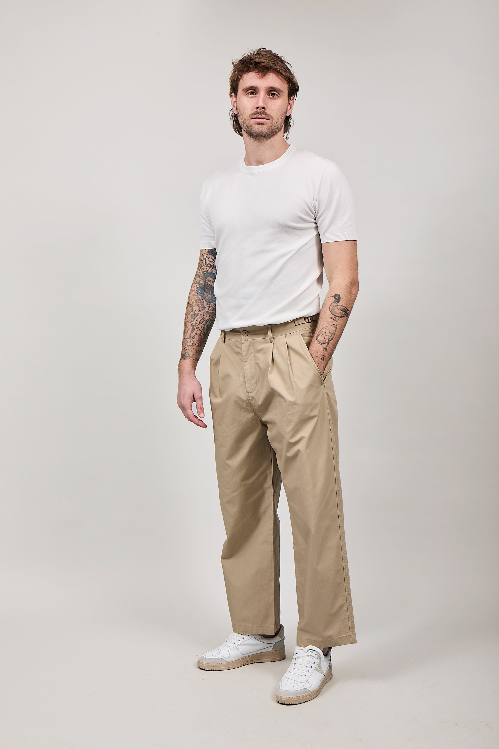 Pantaloni Gianni Lupo Double Label 082 Cammello