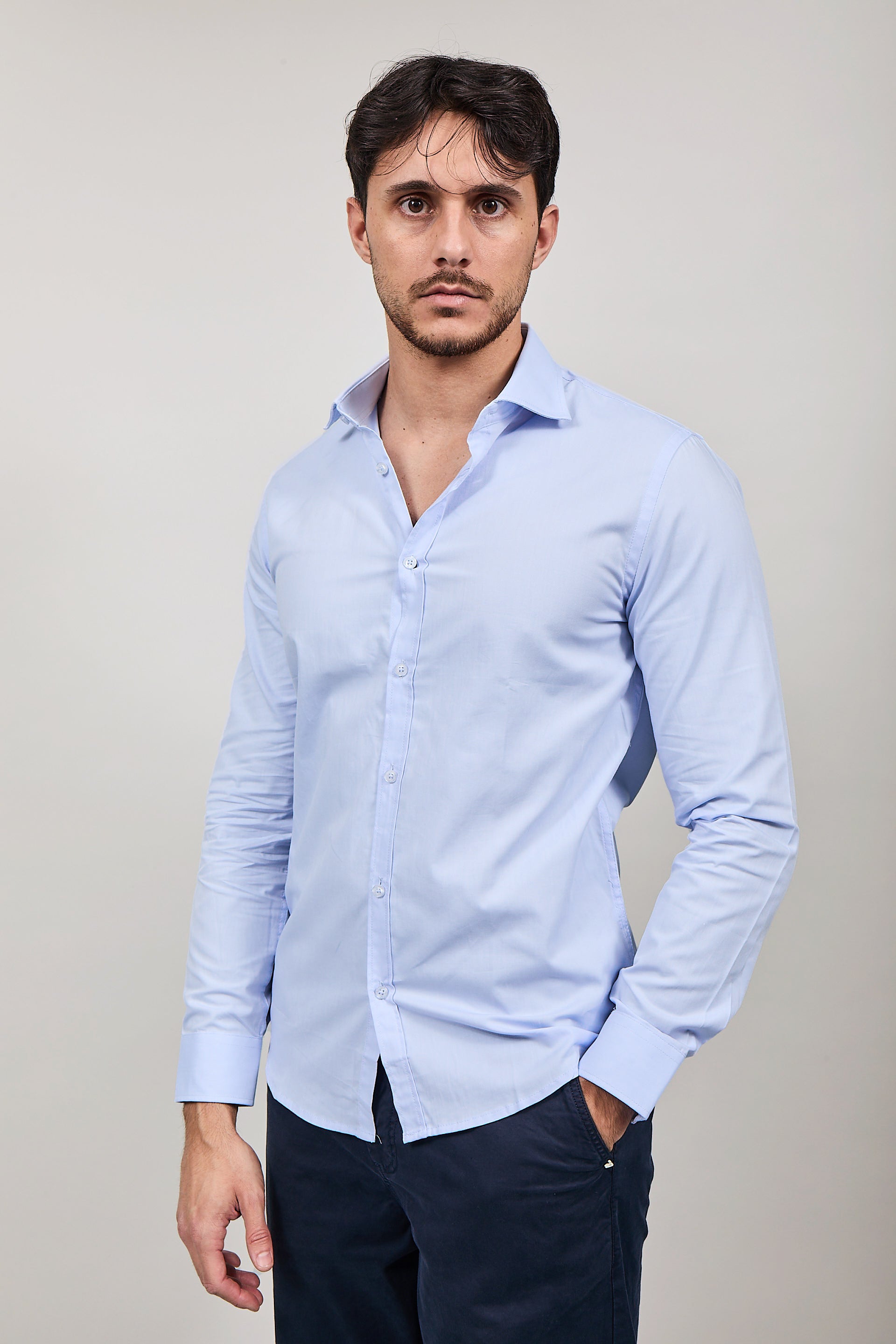 Camicia Hamaki-ho 1231 Celeste