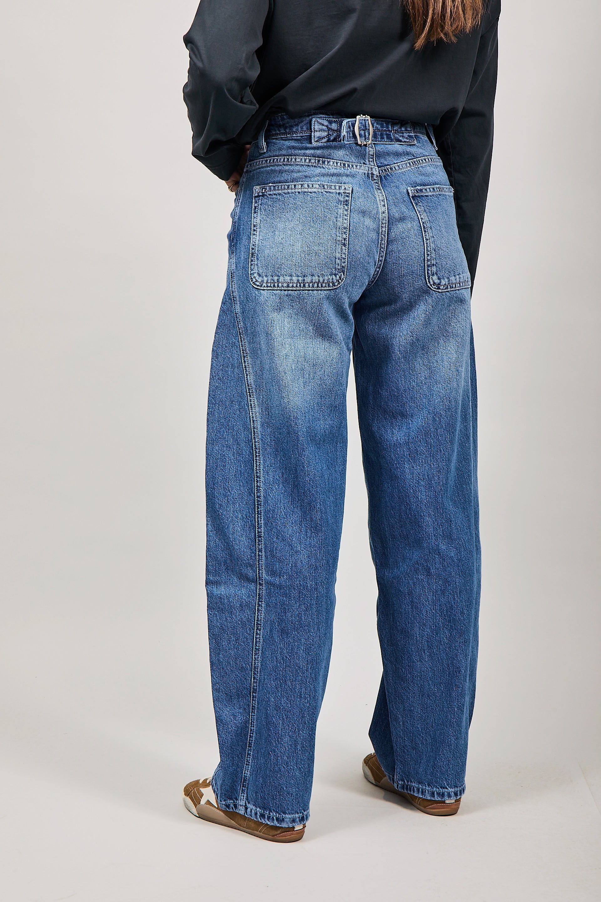 Jeans Pont Barrel wide leg G041