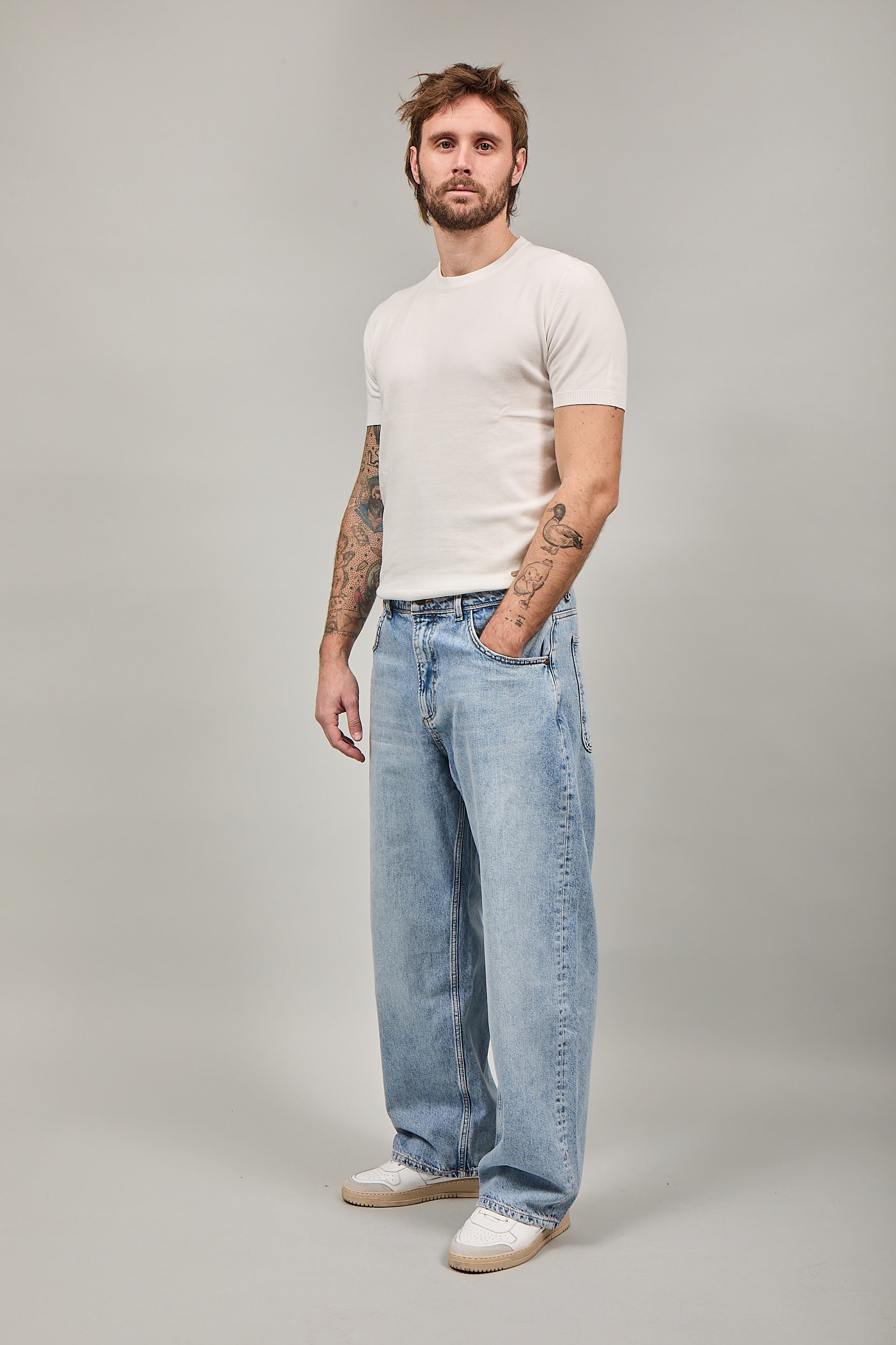 Jeans Pont Super Wide Chiaro