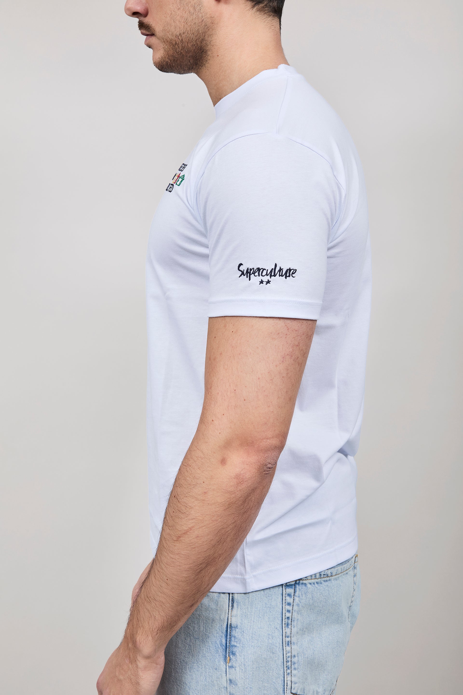 T-shirt Superculture Bianca A1929