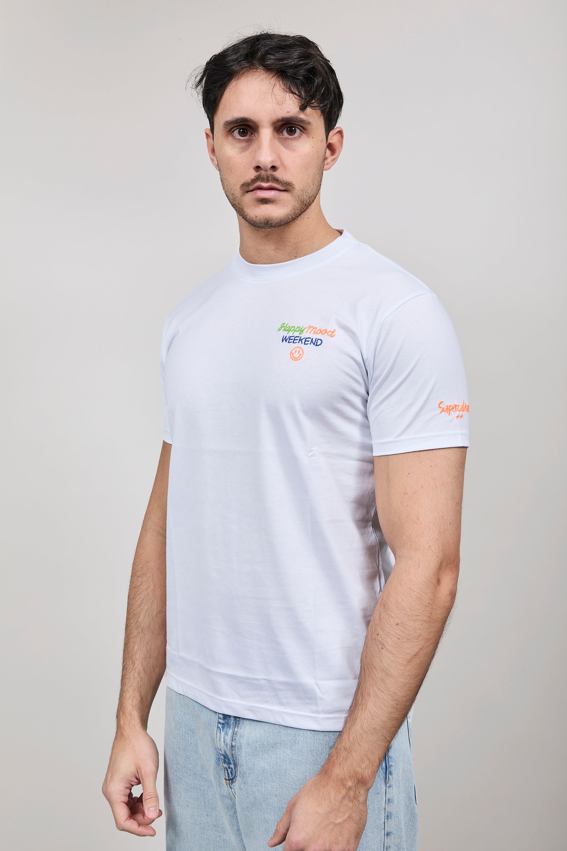 T-shirt Superculture Bianca A1853