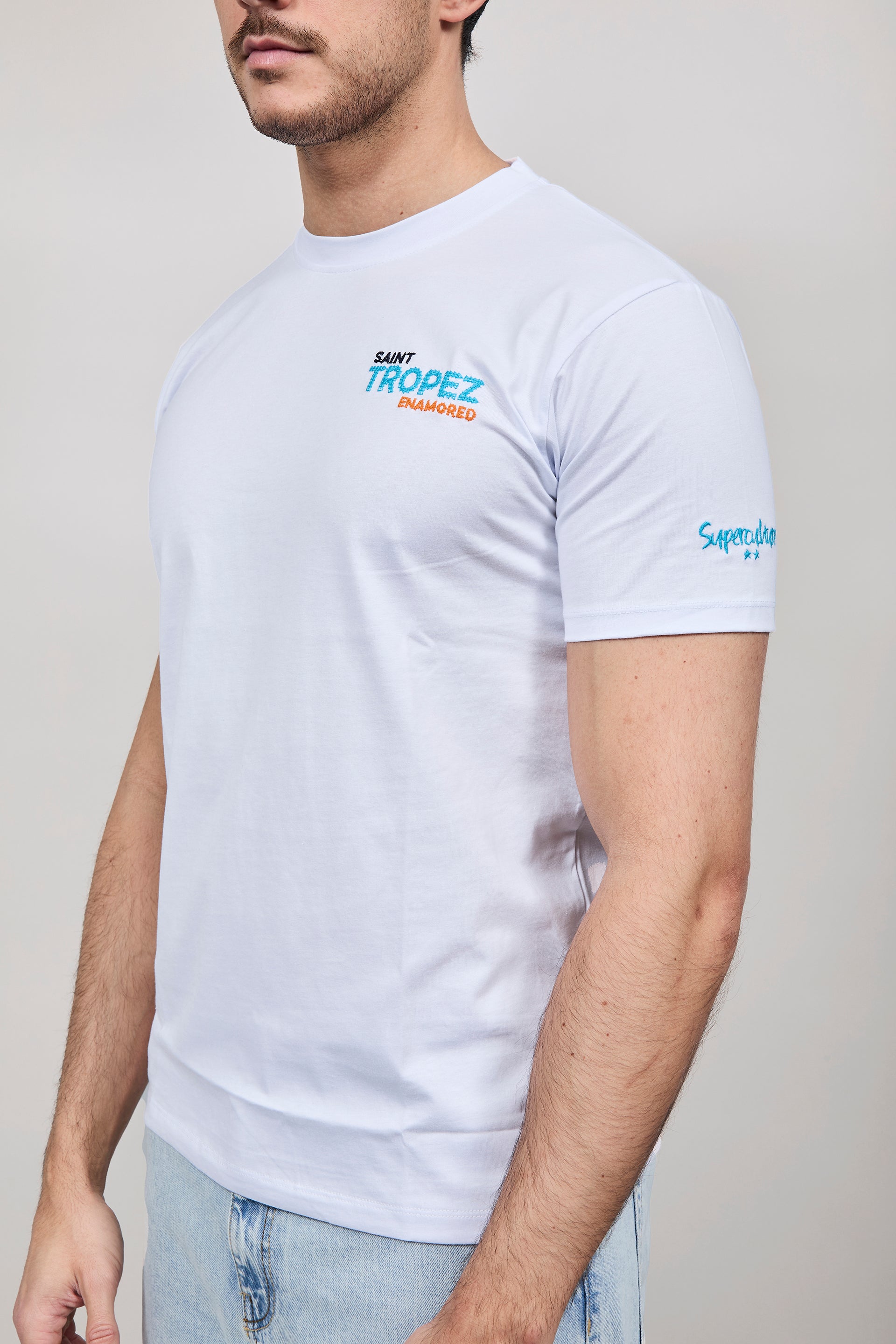 T-shirt Superculture Bianca A1813