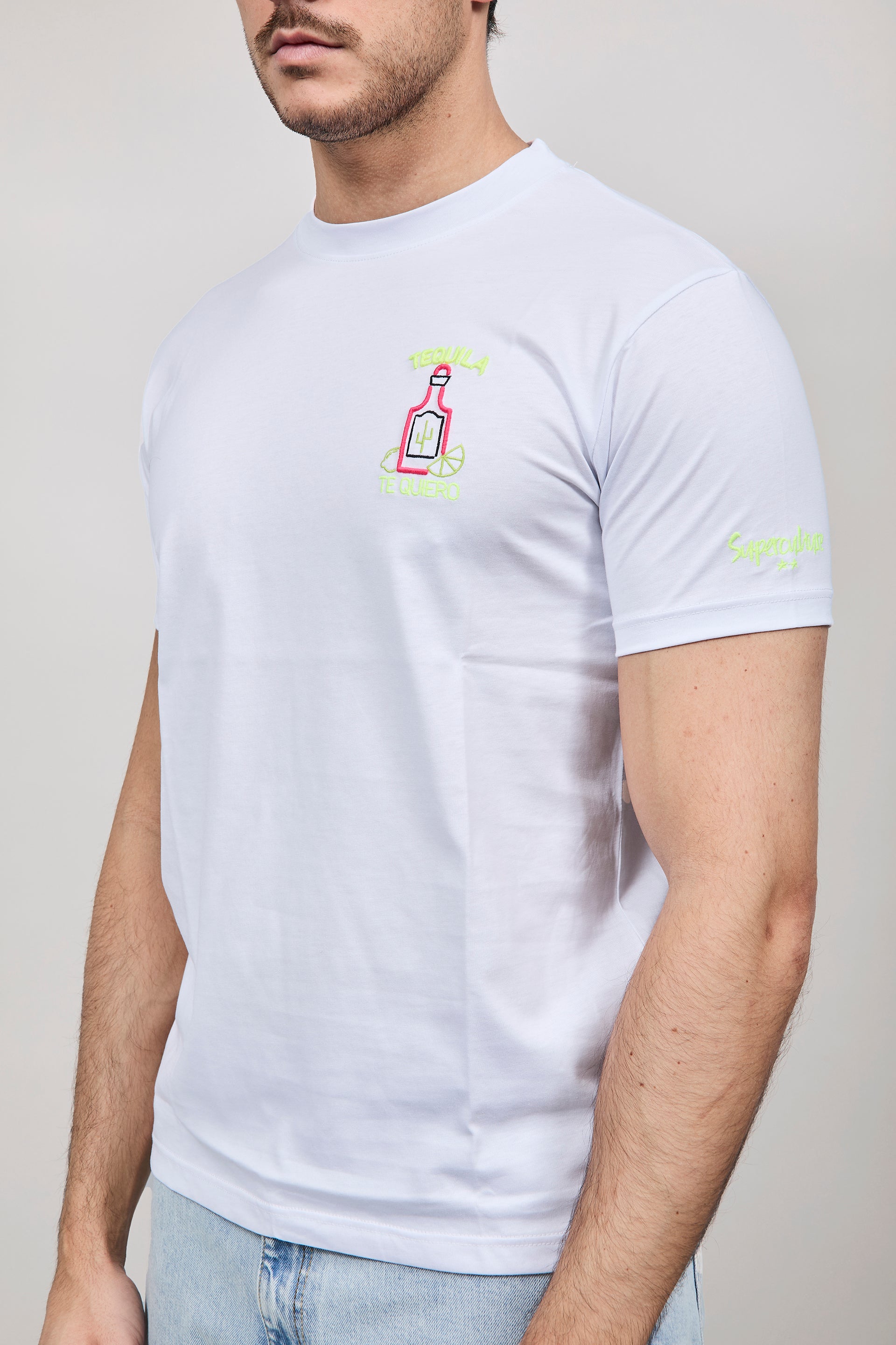 T-shirt Superculture Bianca A1841