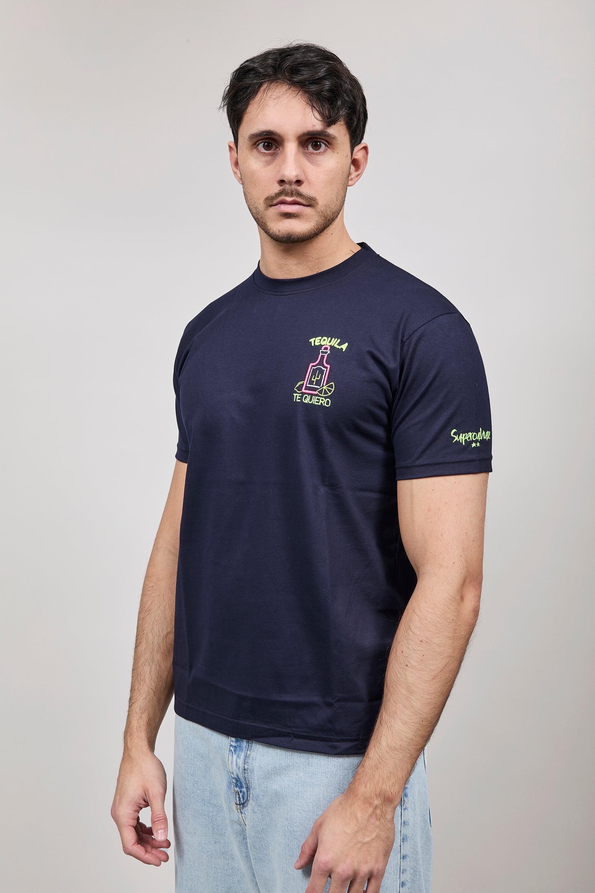 T-shirt Superculture Blu A1841