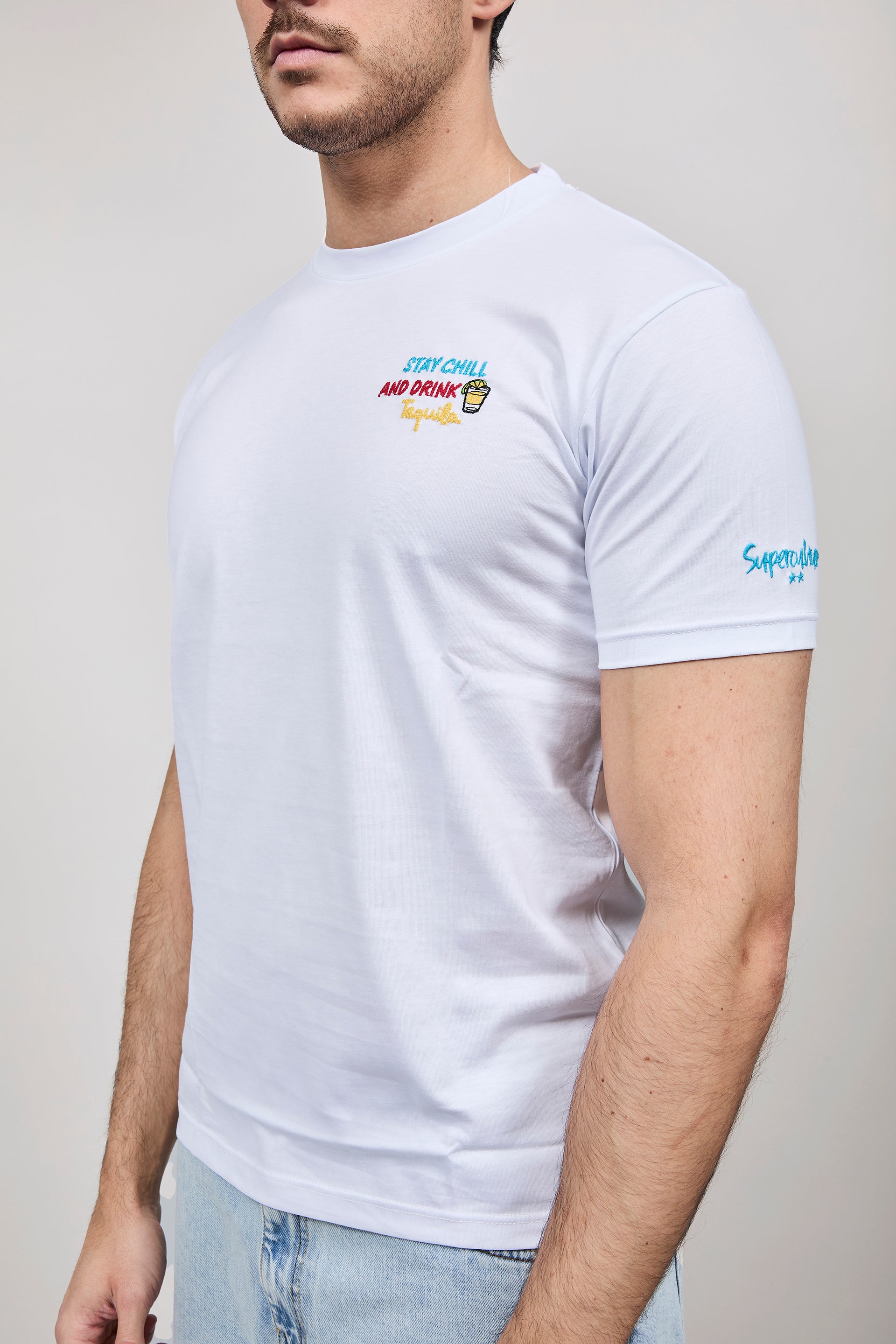 T-shirt Superculture Bianca A1833