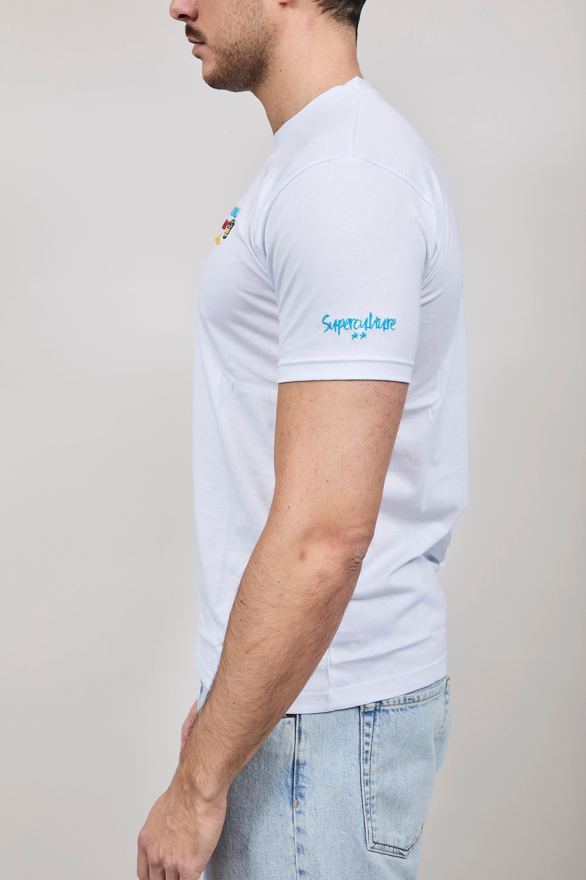 T-shirt Superculture Bianca A1833