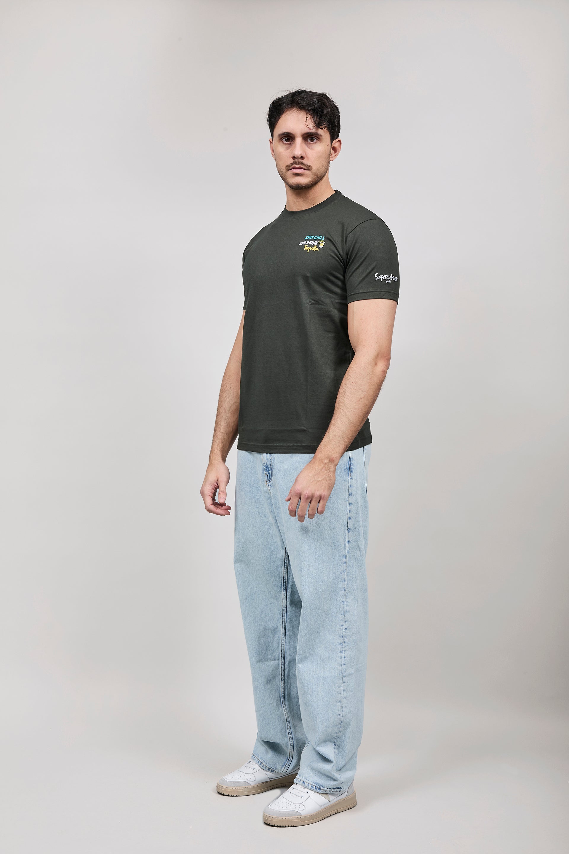 T-shirt Superculture Verde Militare A1833