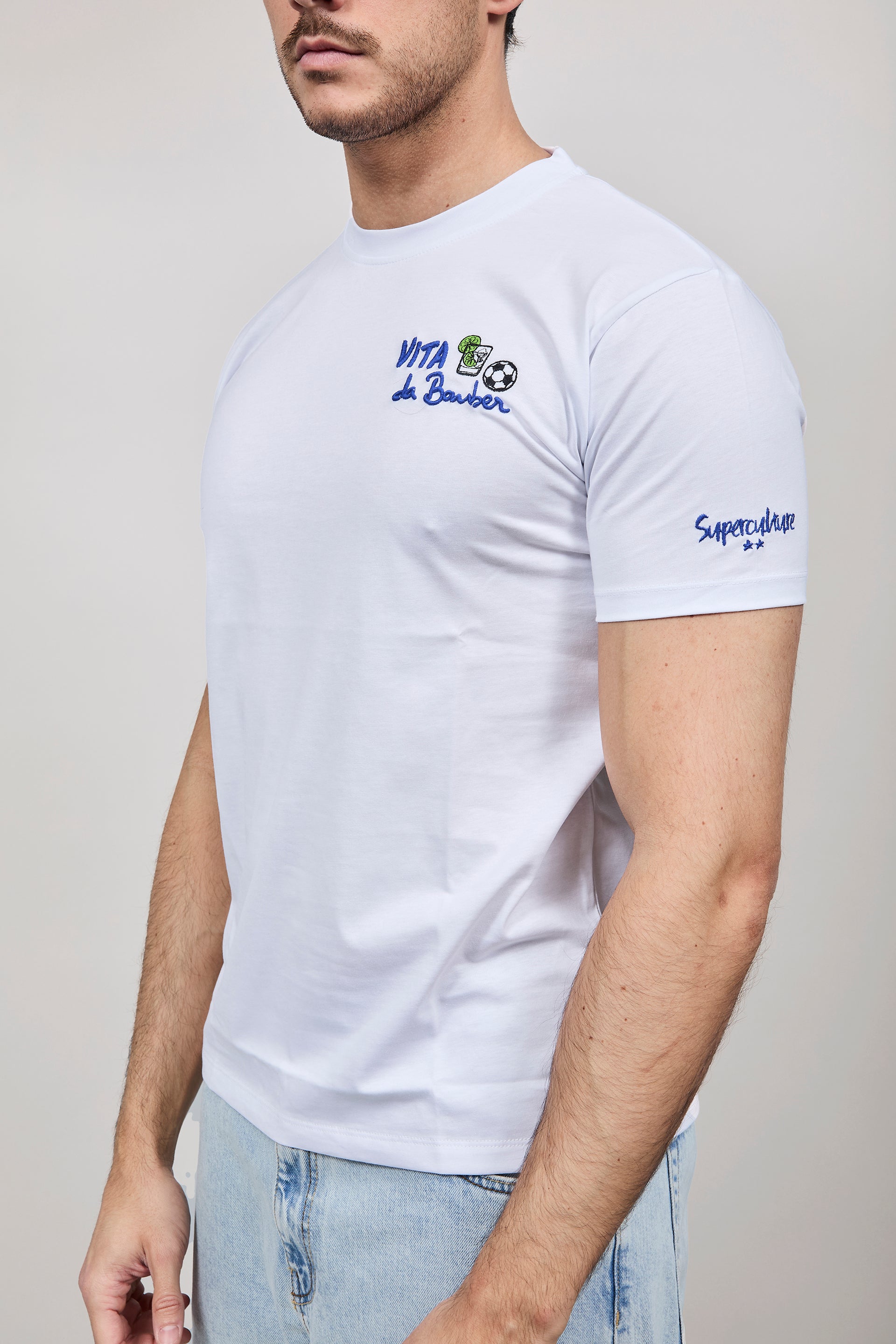 T-shirt Superculture Bianca A1911