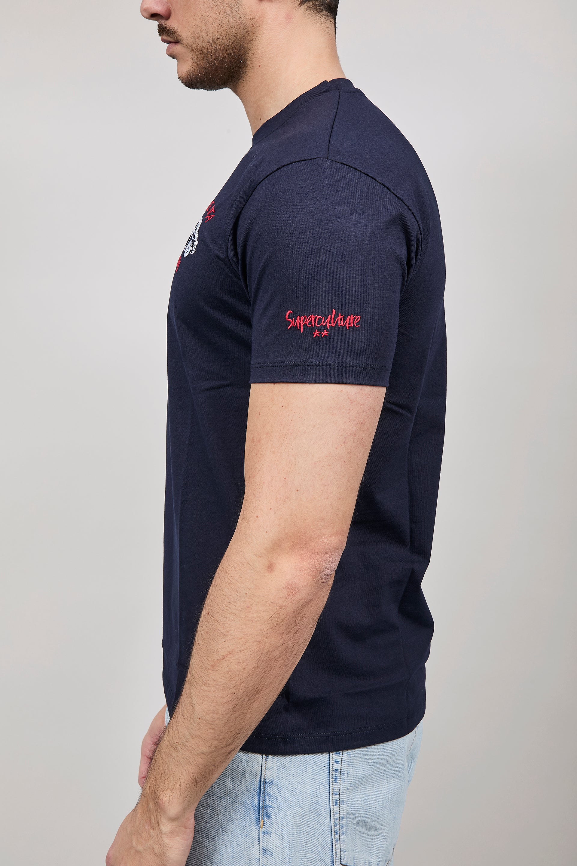 T-shirt Superculture Blu A1877