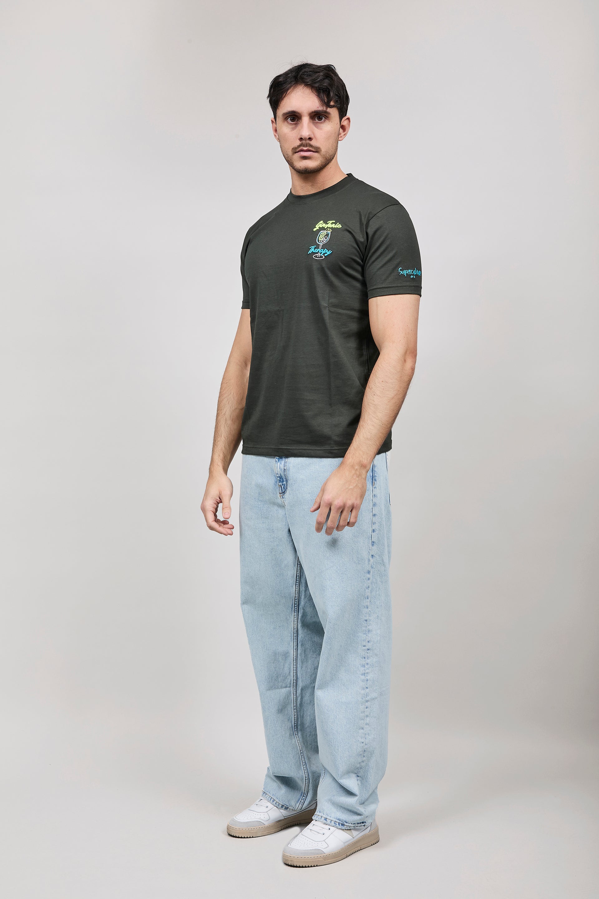 T-shirt Superculture Verde Militare A1839