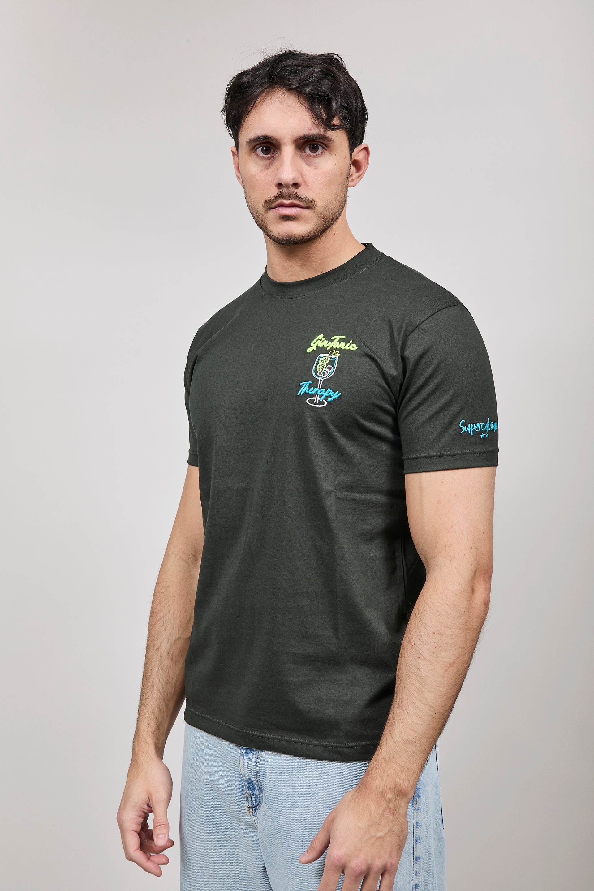 T-shirt Superculture Verde Militare A1839