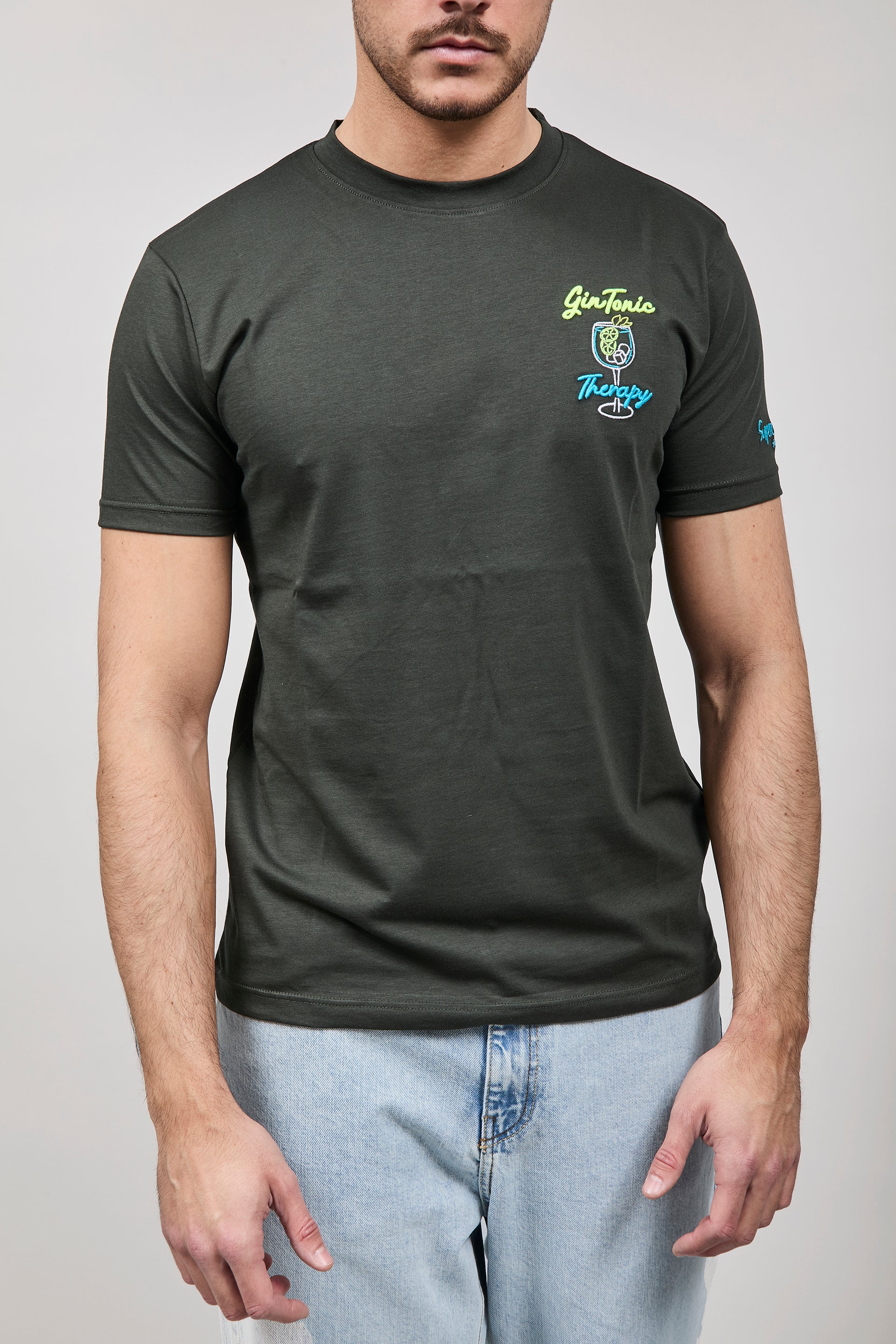 T-shirt Superculture Verde Militare A1839