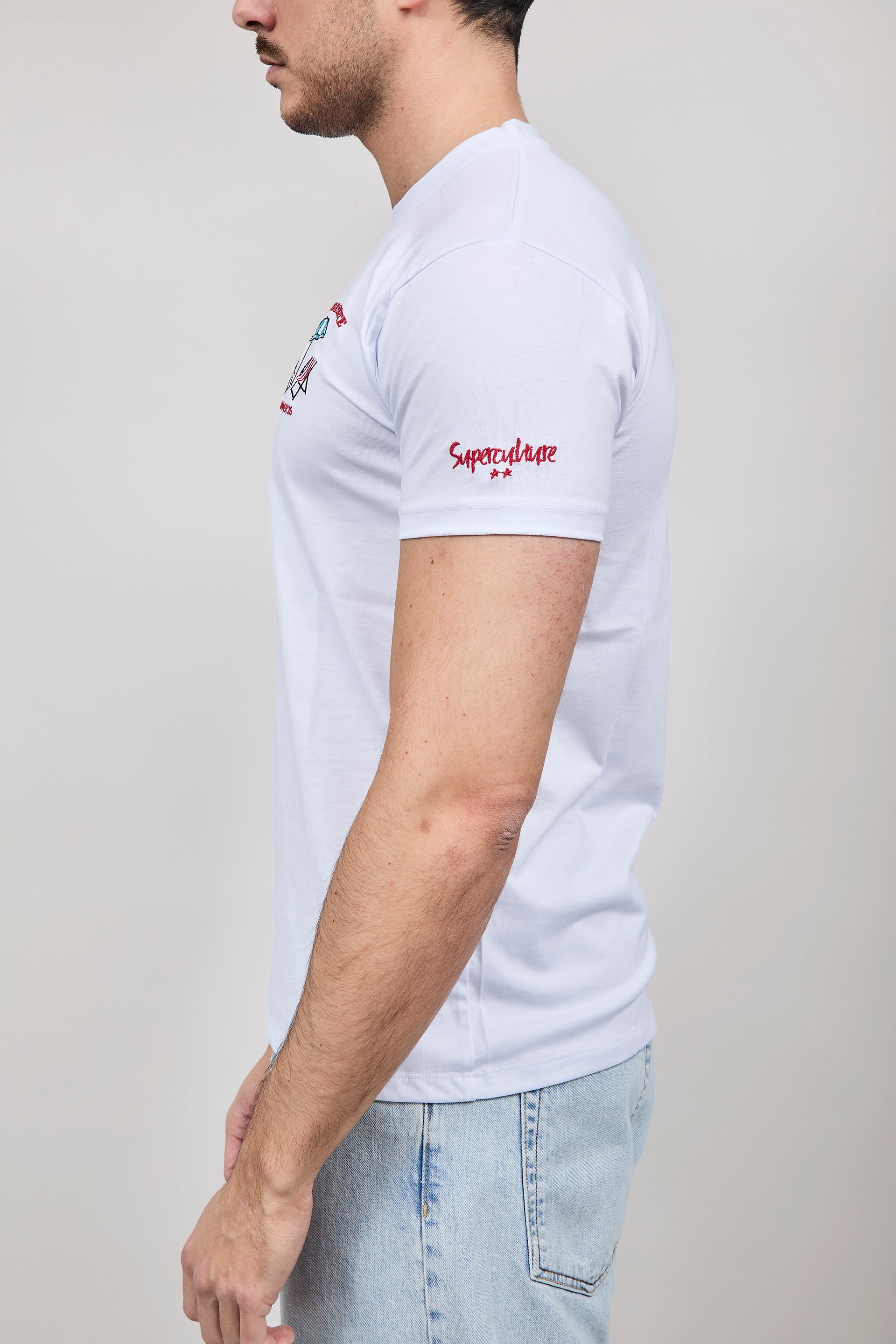T-shirt Superculture Bianca A1823