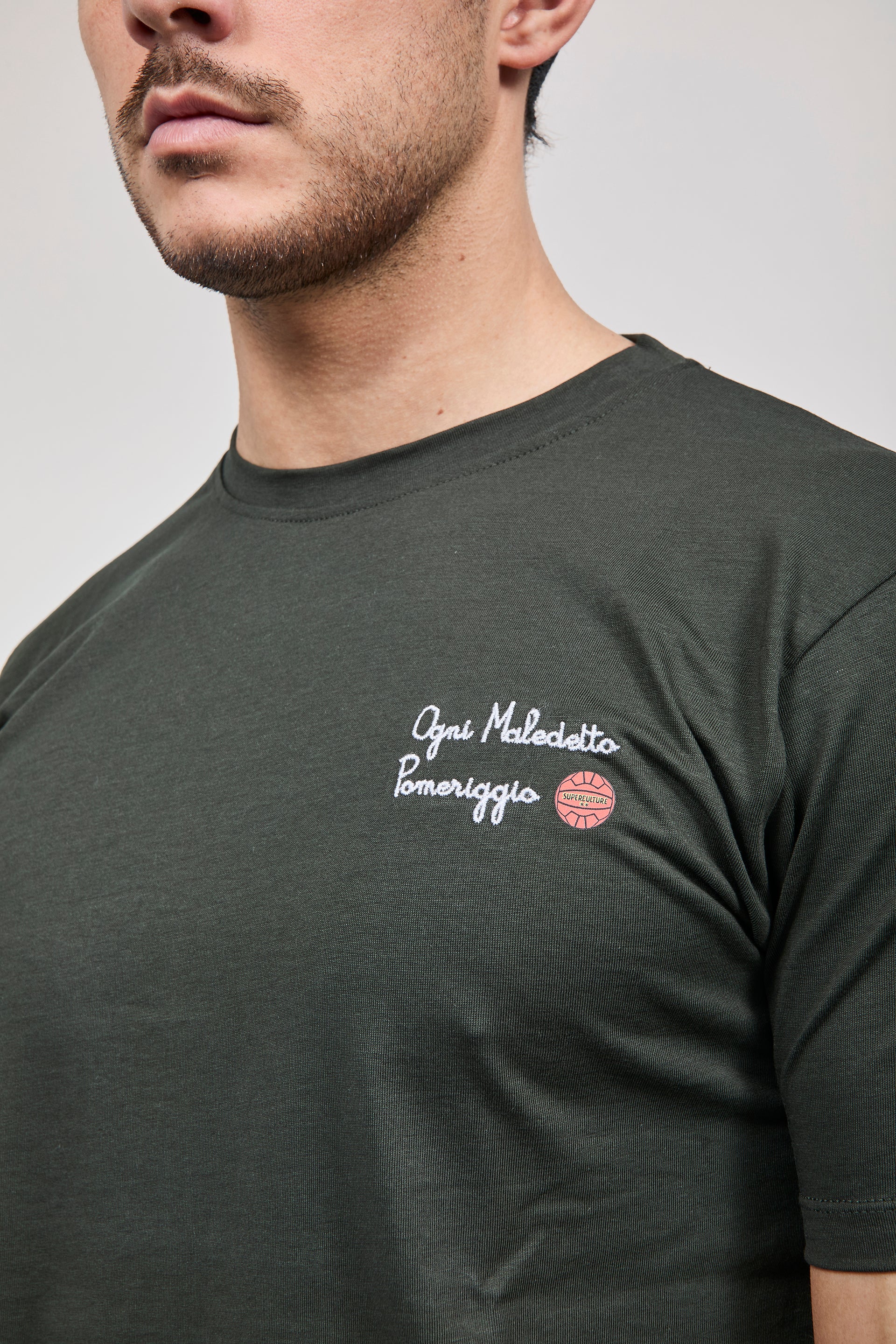 T-shirt Superculture Verde Militare A1907