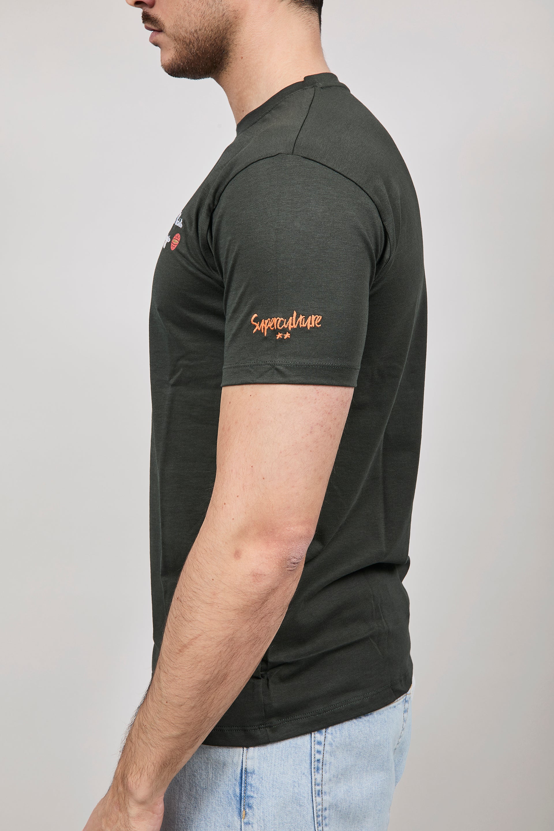 T-shirt Superculture Verde Militare A1907