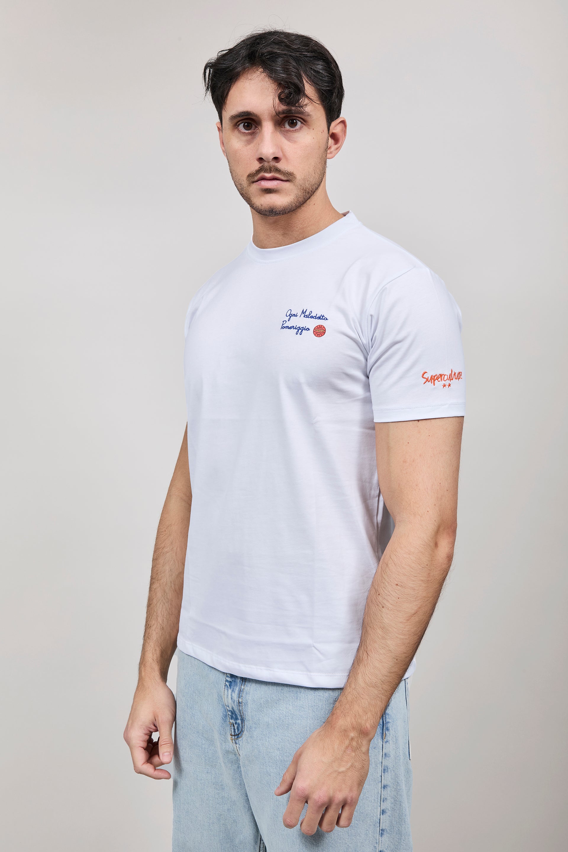 T-shirt Superculture Bianca A1907
