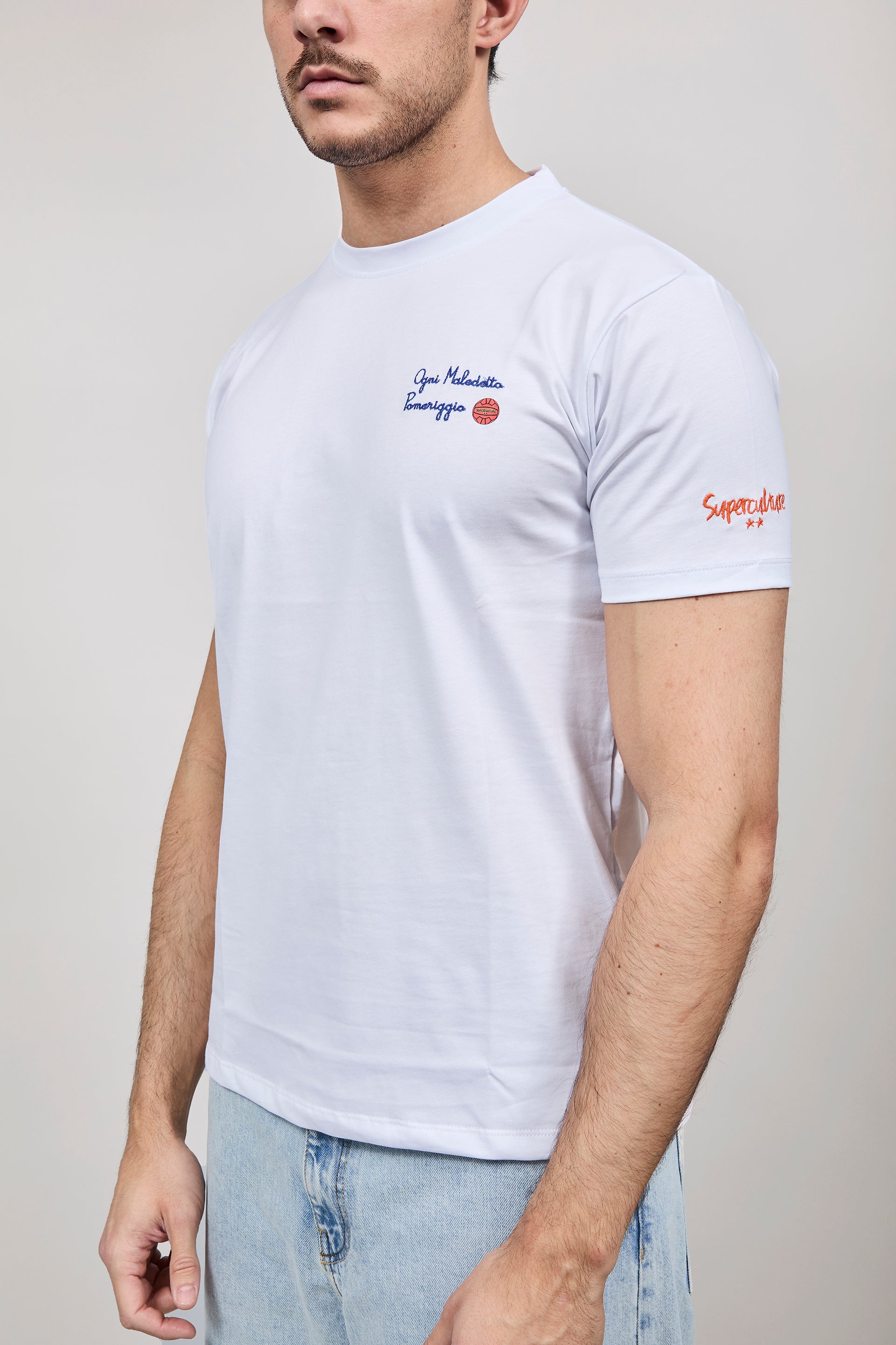 T-shirt Superculture Bianca A1907