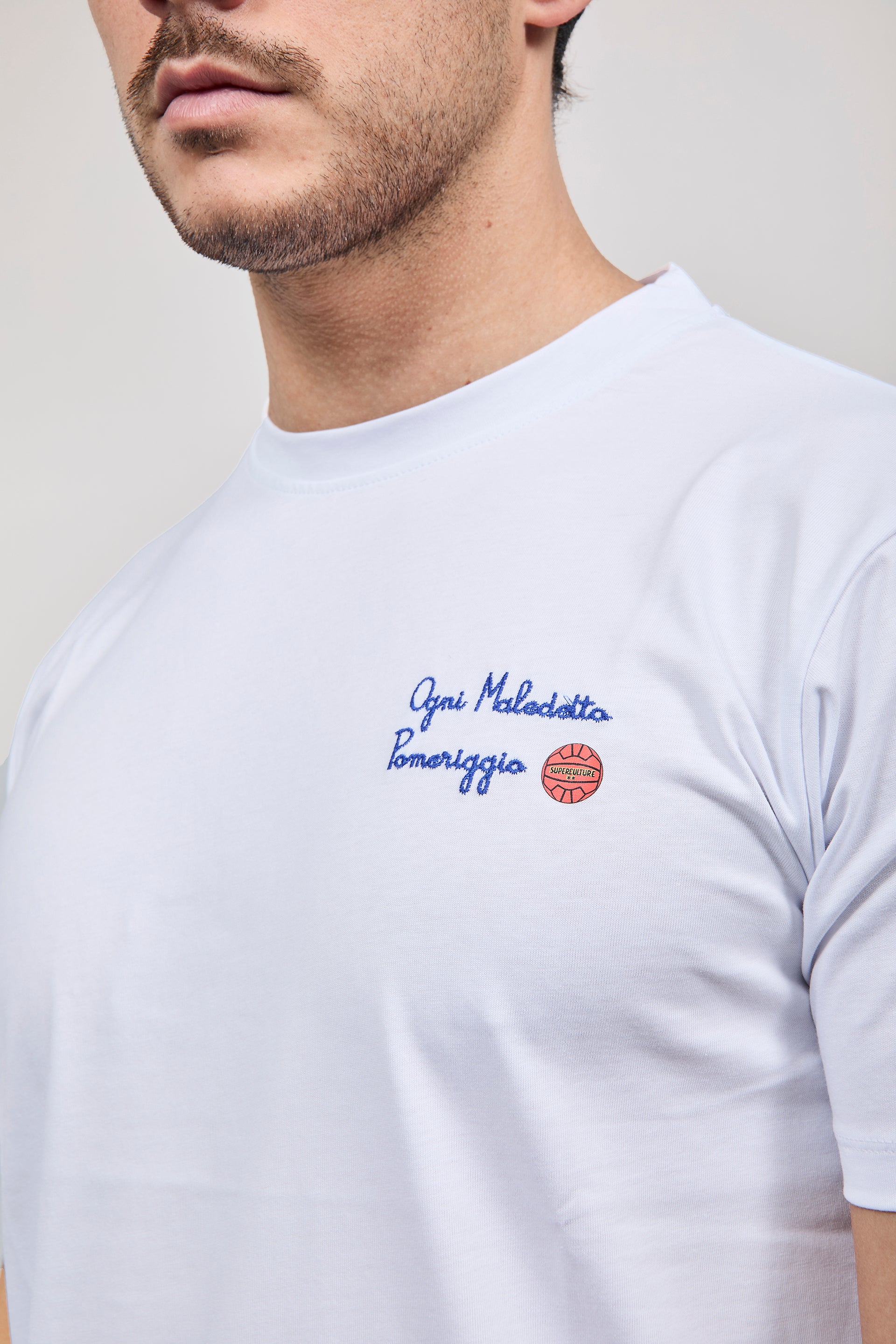 T-shirt Superculture Bianca A1907