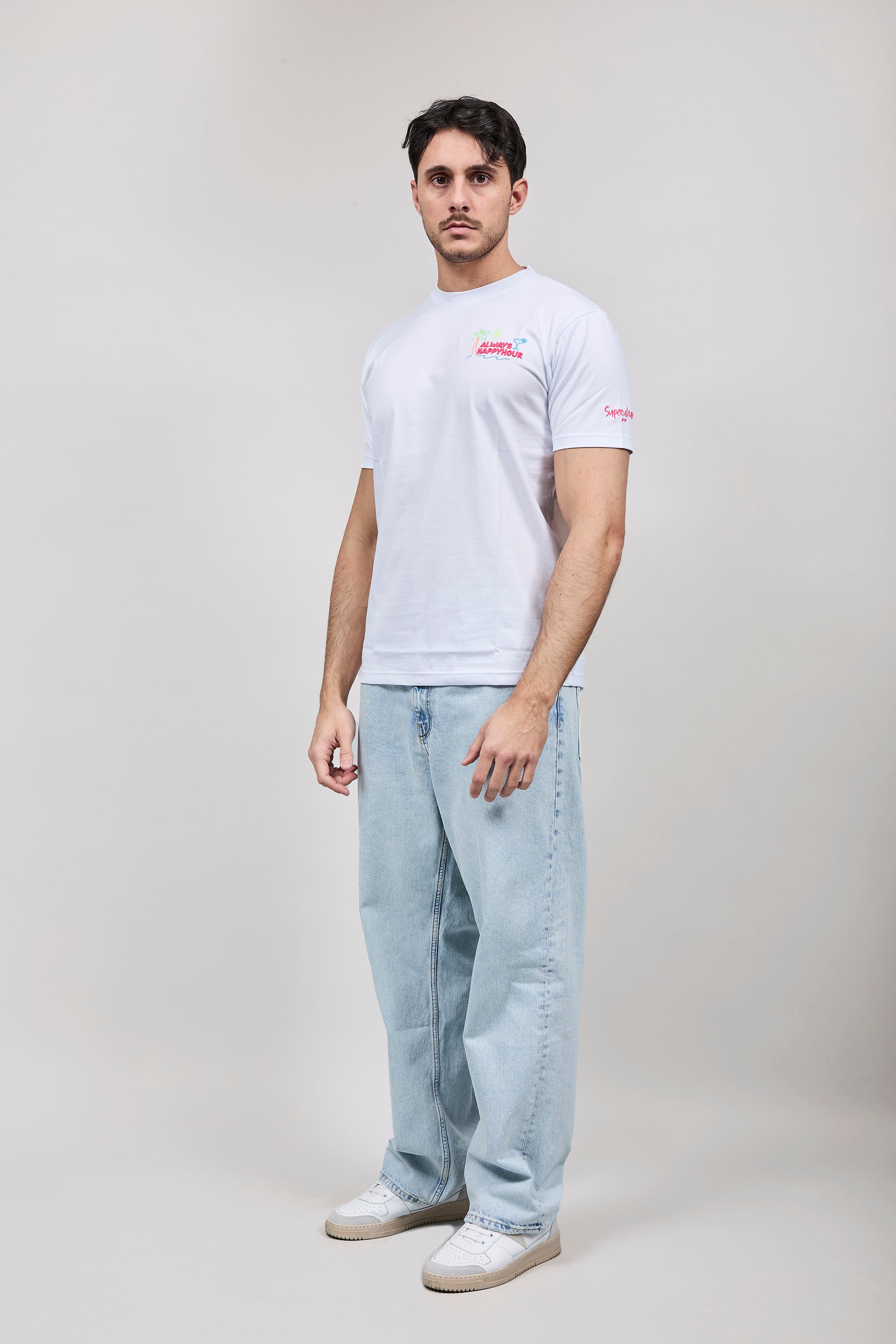 T-shirt Superculture Bianca A1845