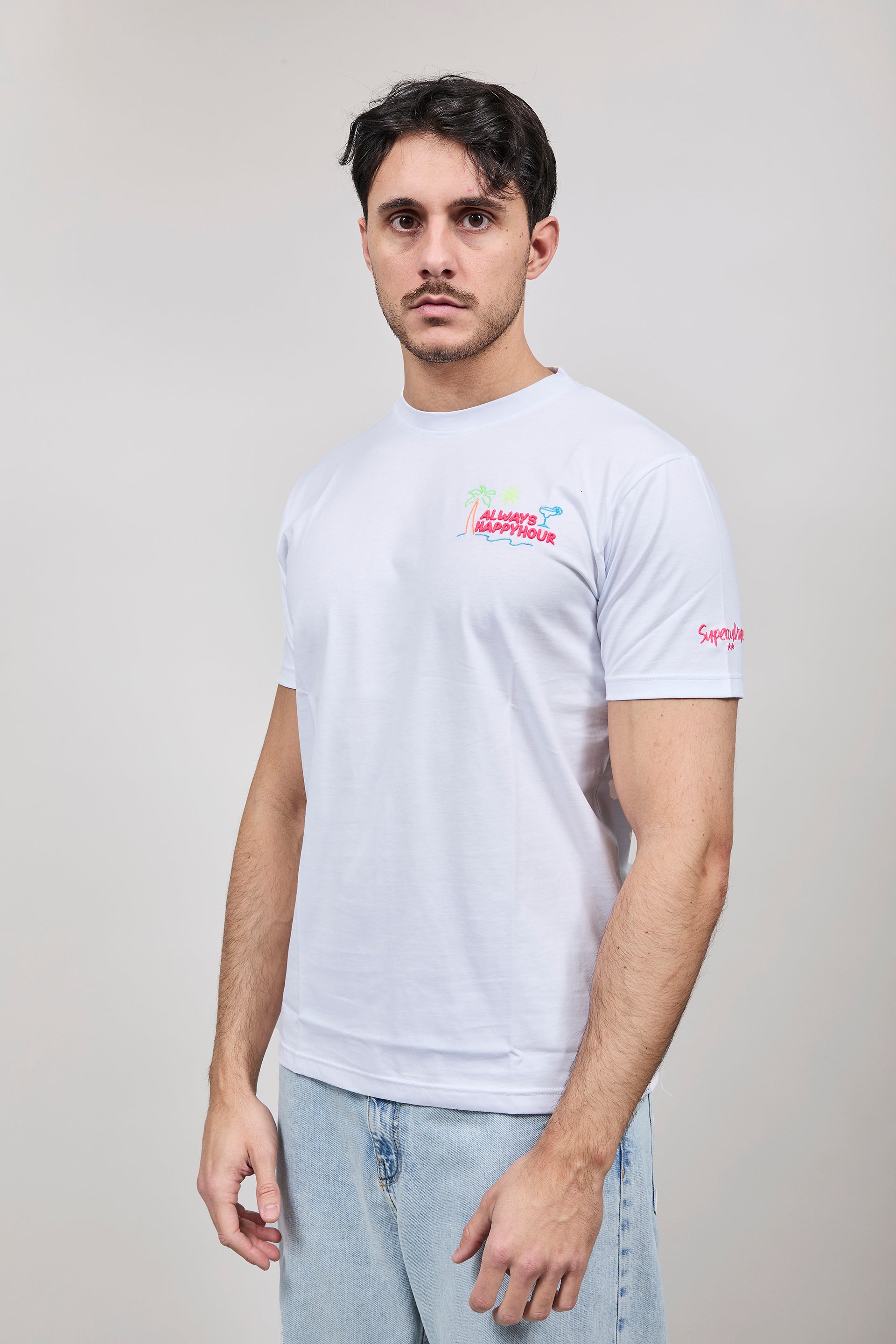 T-shirt Superculture Bianca A1845