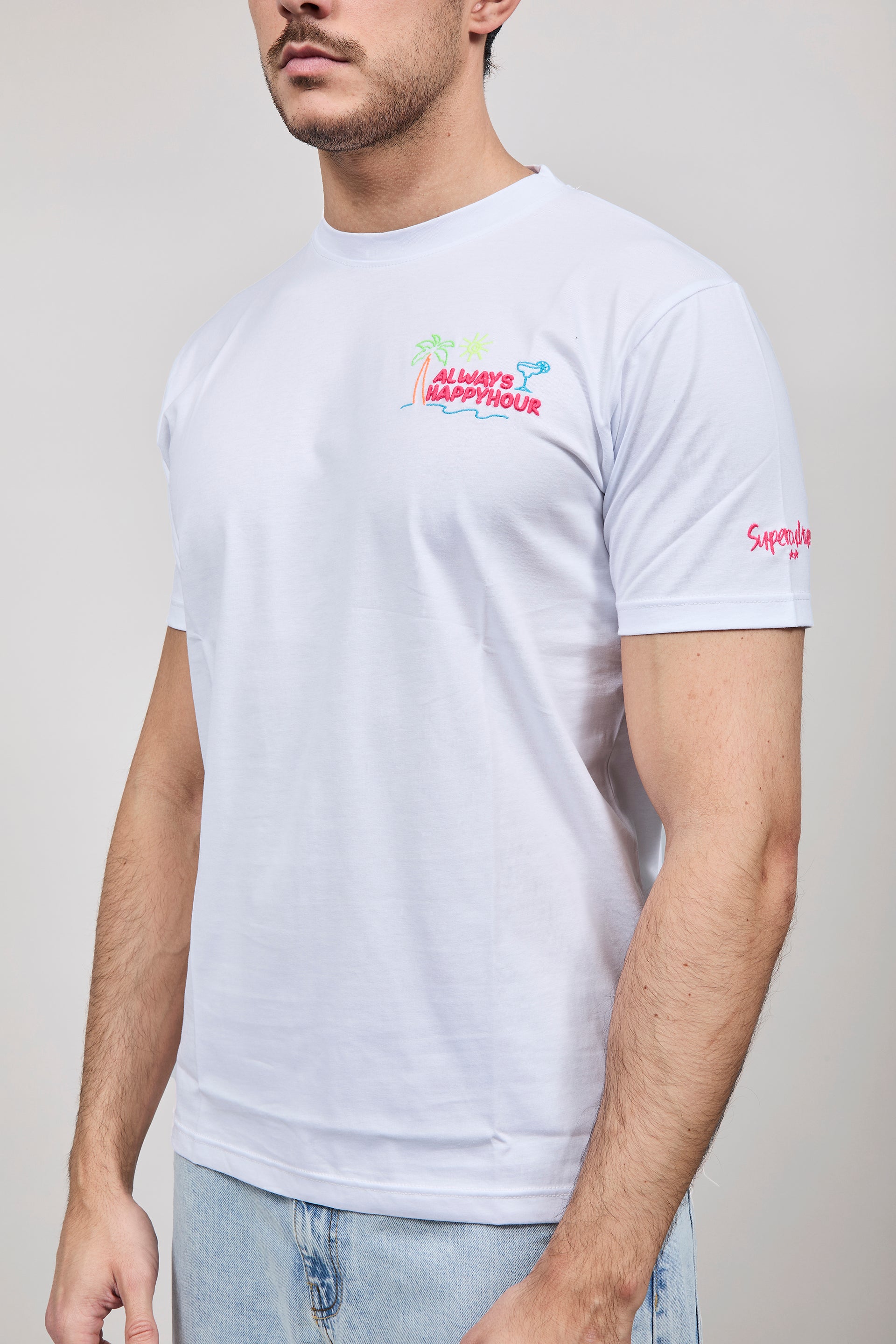 T-shirt Superculture Bianca A1845