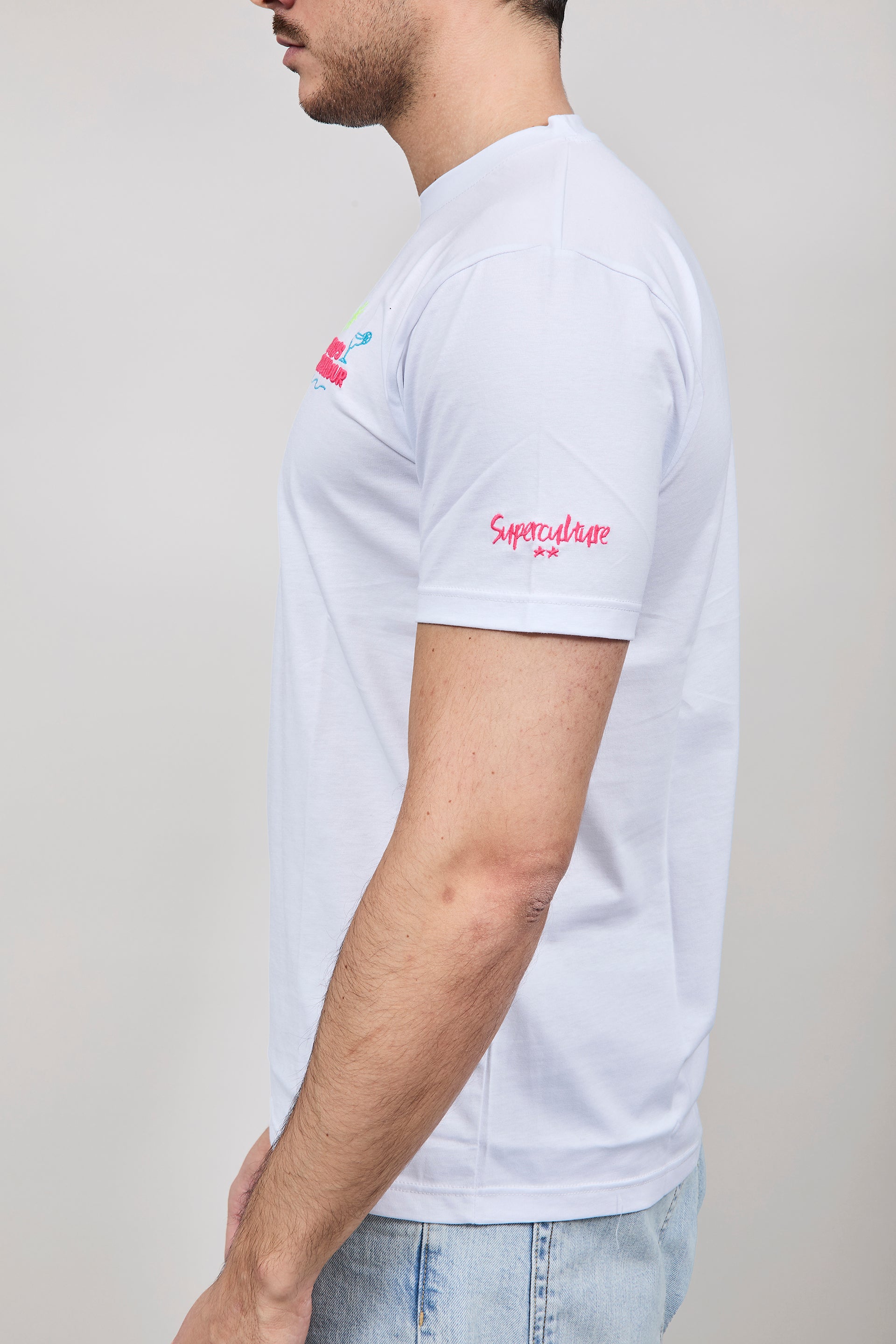 T-shirt Superculture Bianca A1845