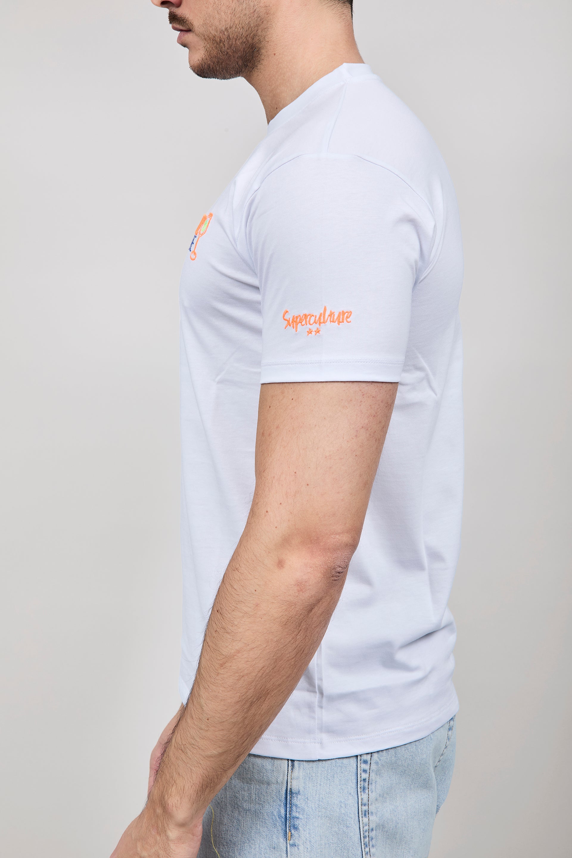 T-shirt Superculture Bianca A1847