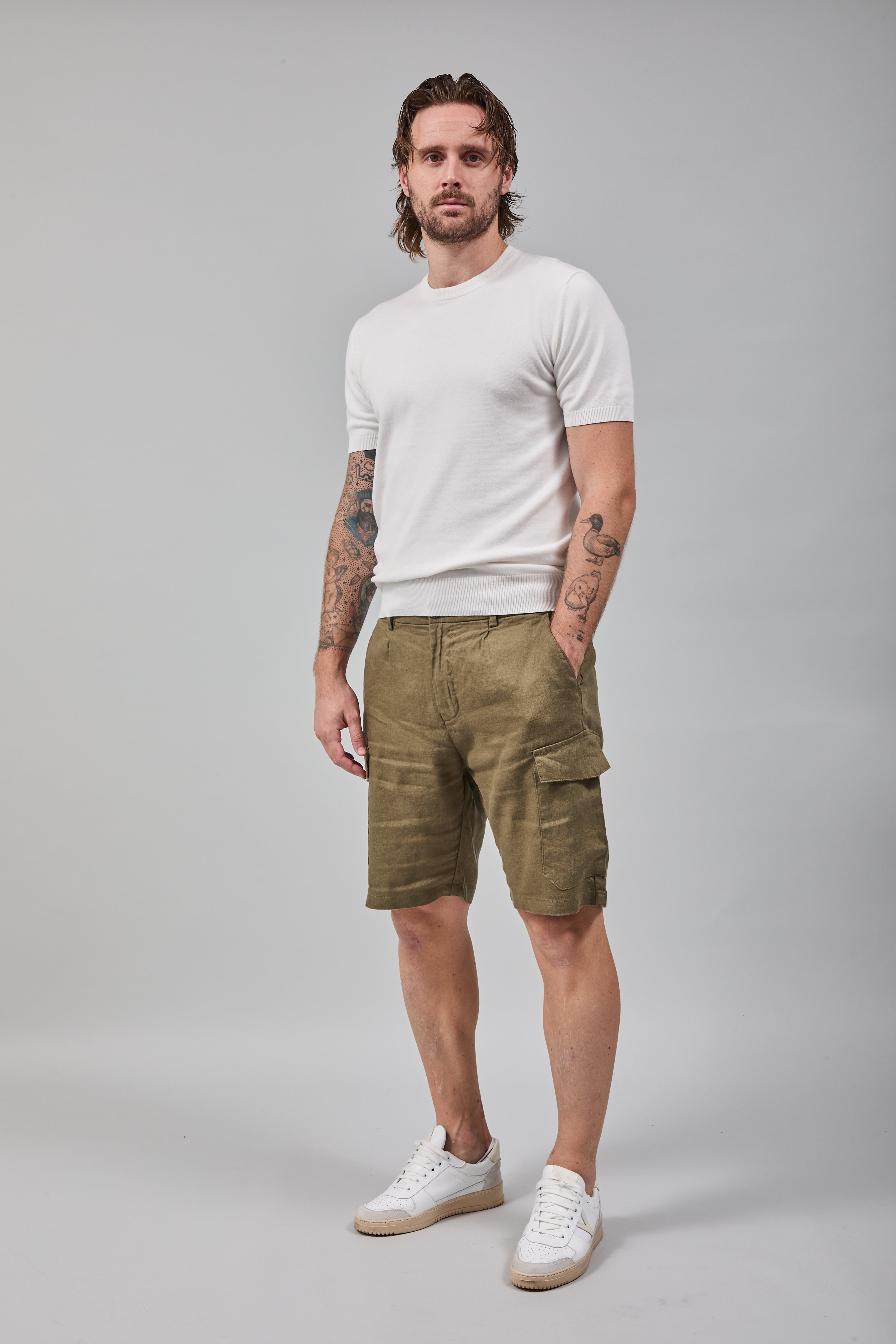 Bermuda Gianni Lupo Lino Militare 5209