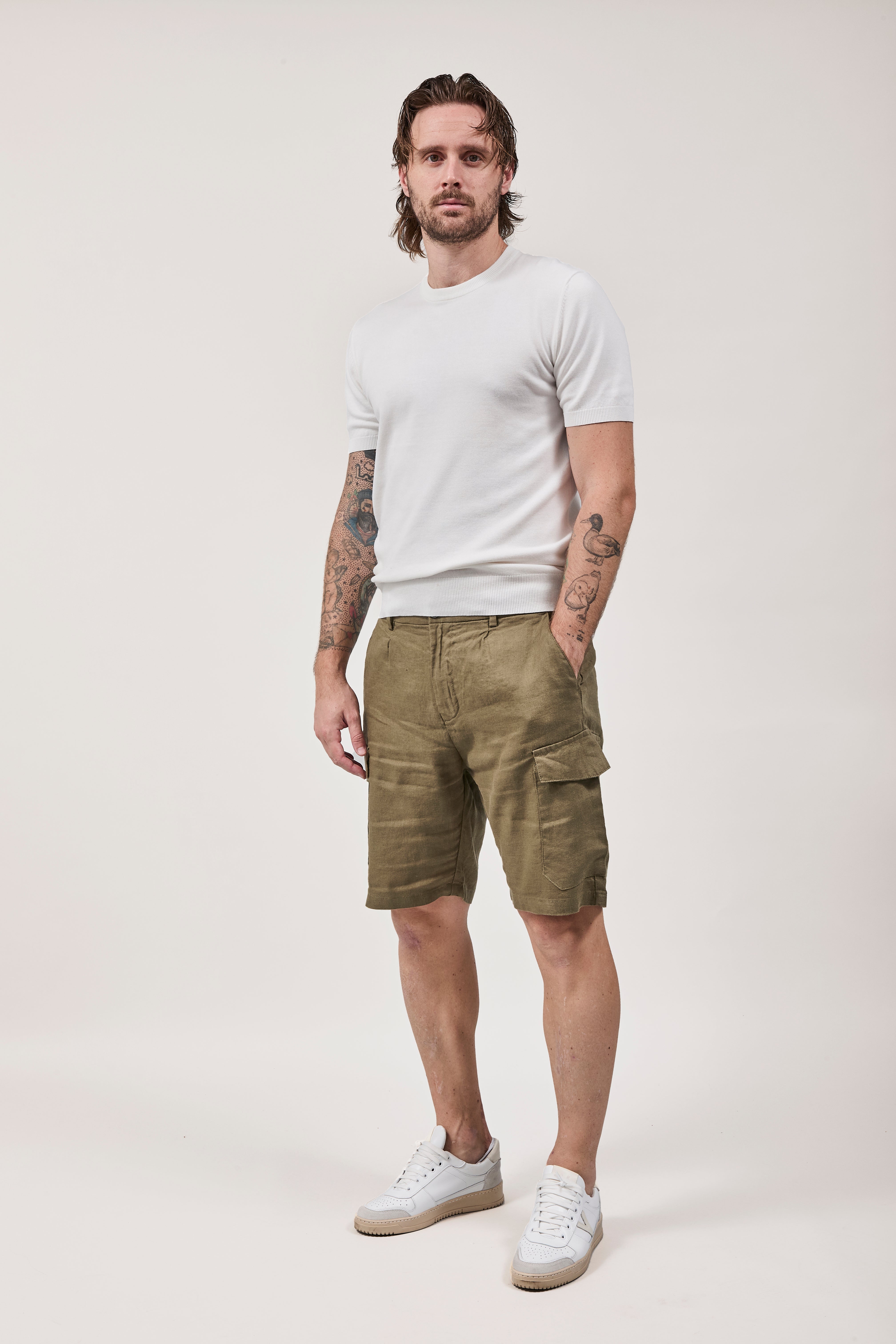 Bermuda Gianni Lupo Lino Militare 5209