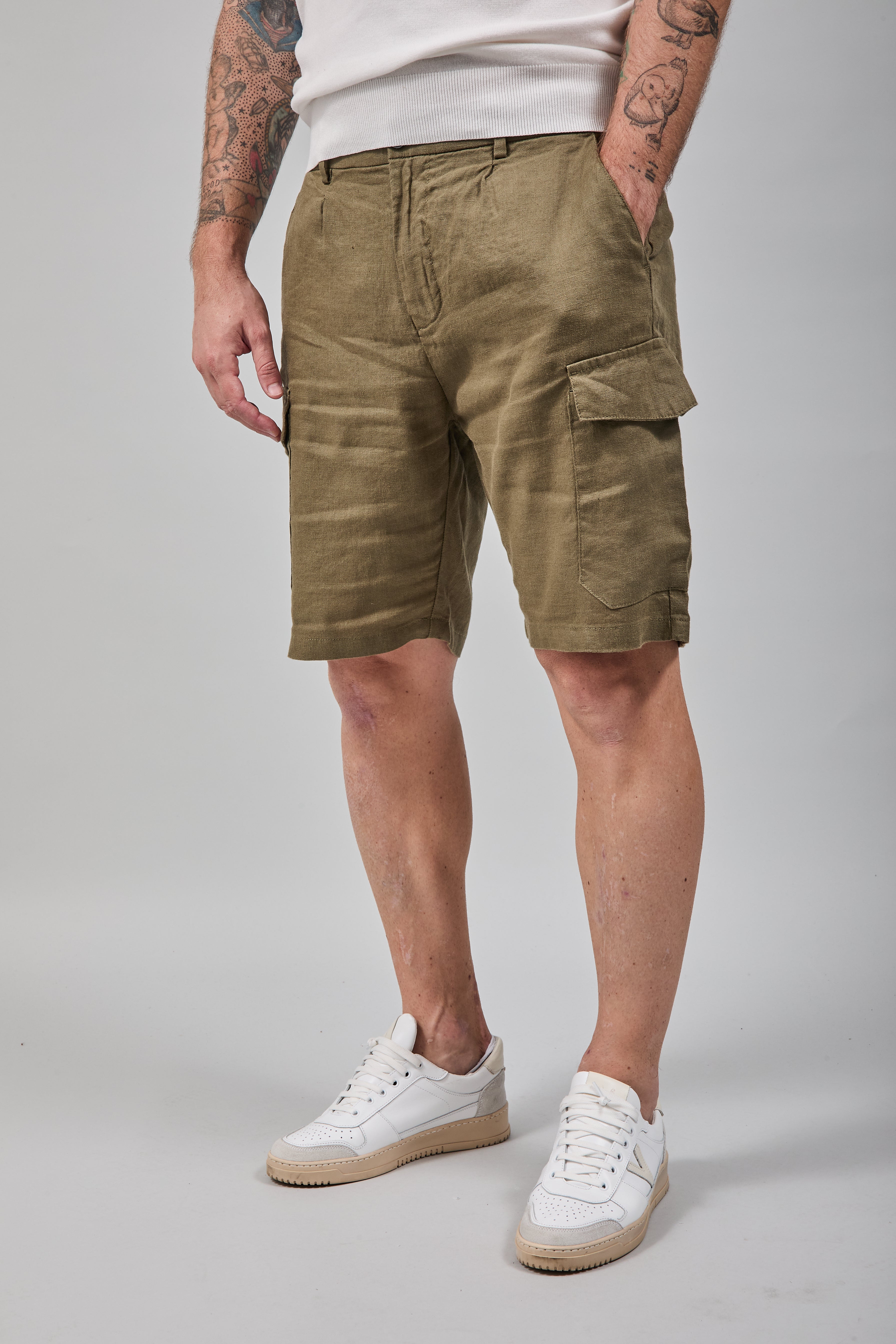 Bermuda Gianni Lupo Lino Militare 5209