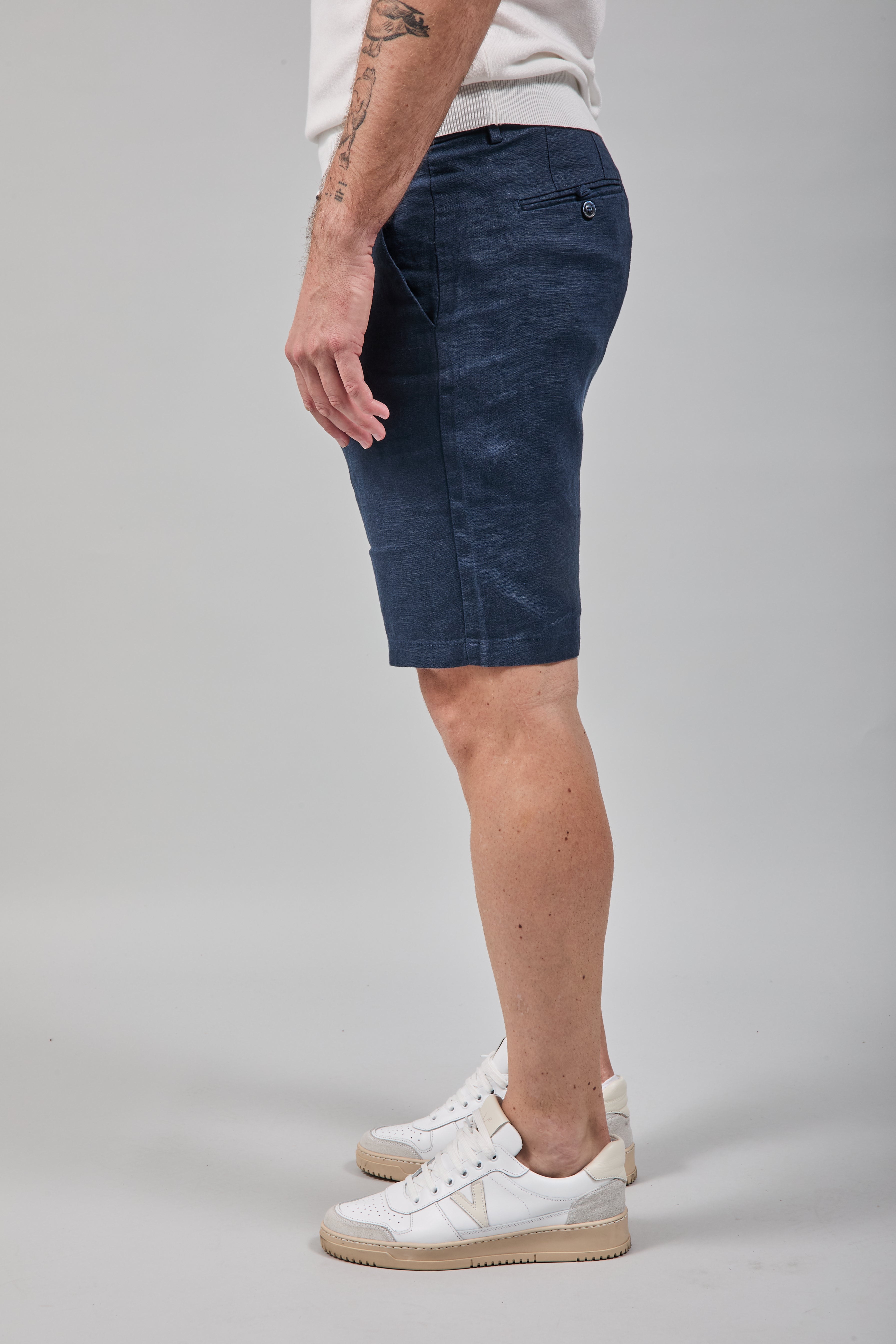 Bermuda Berna Lino Blu 239