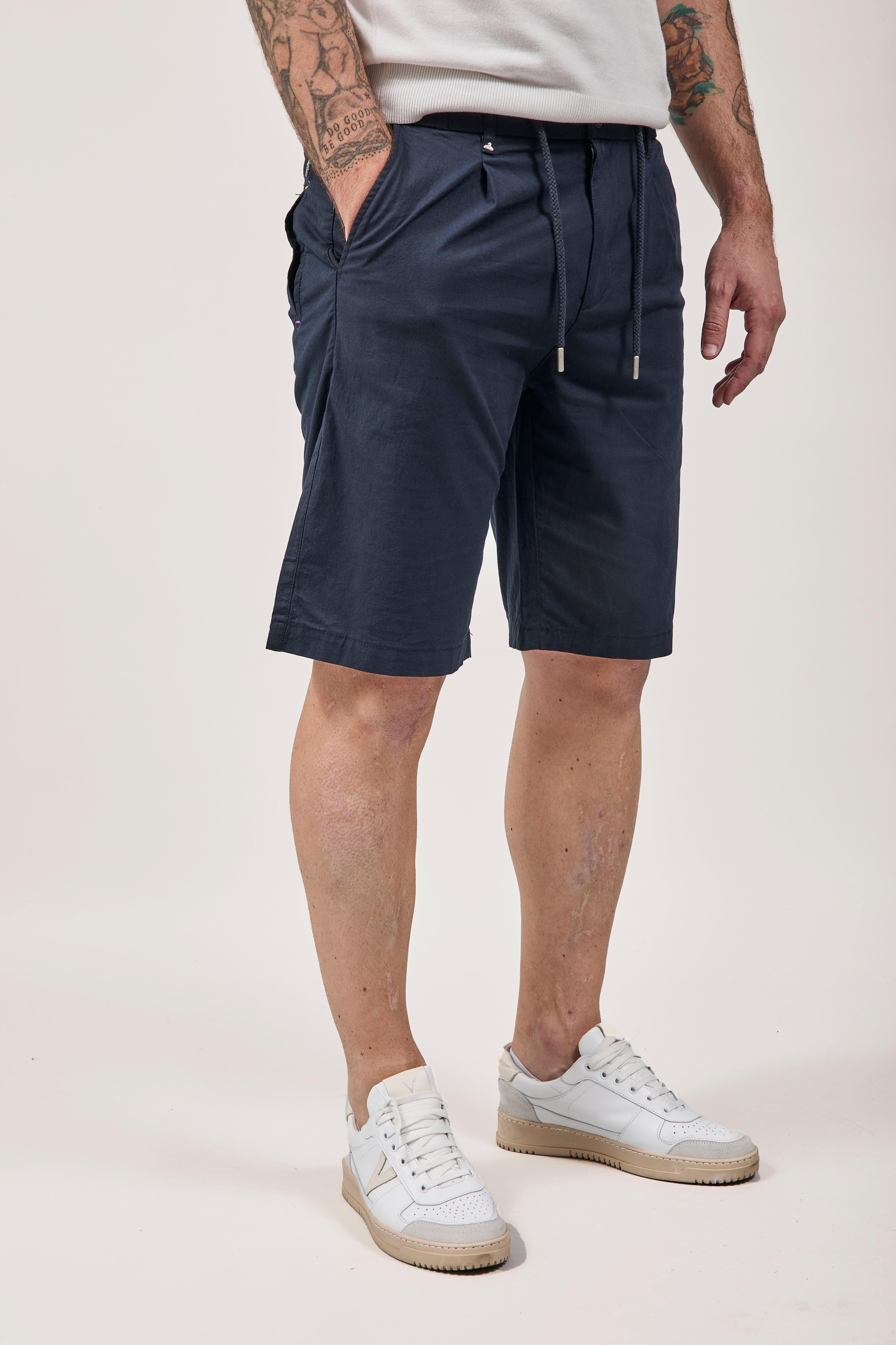 Bermuda Berna Lino Blu 239