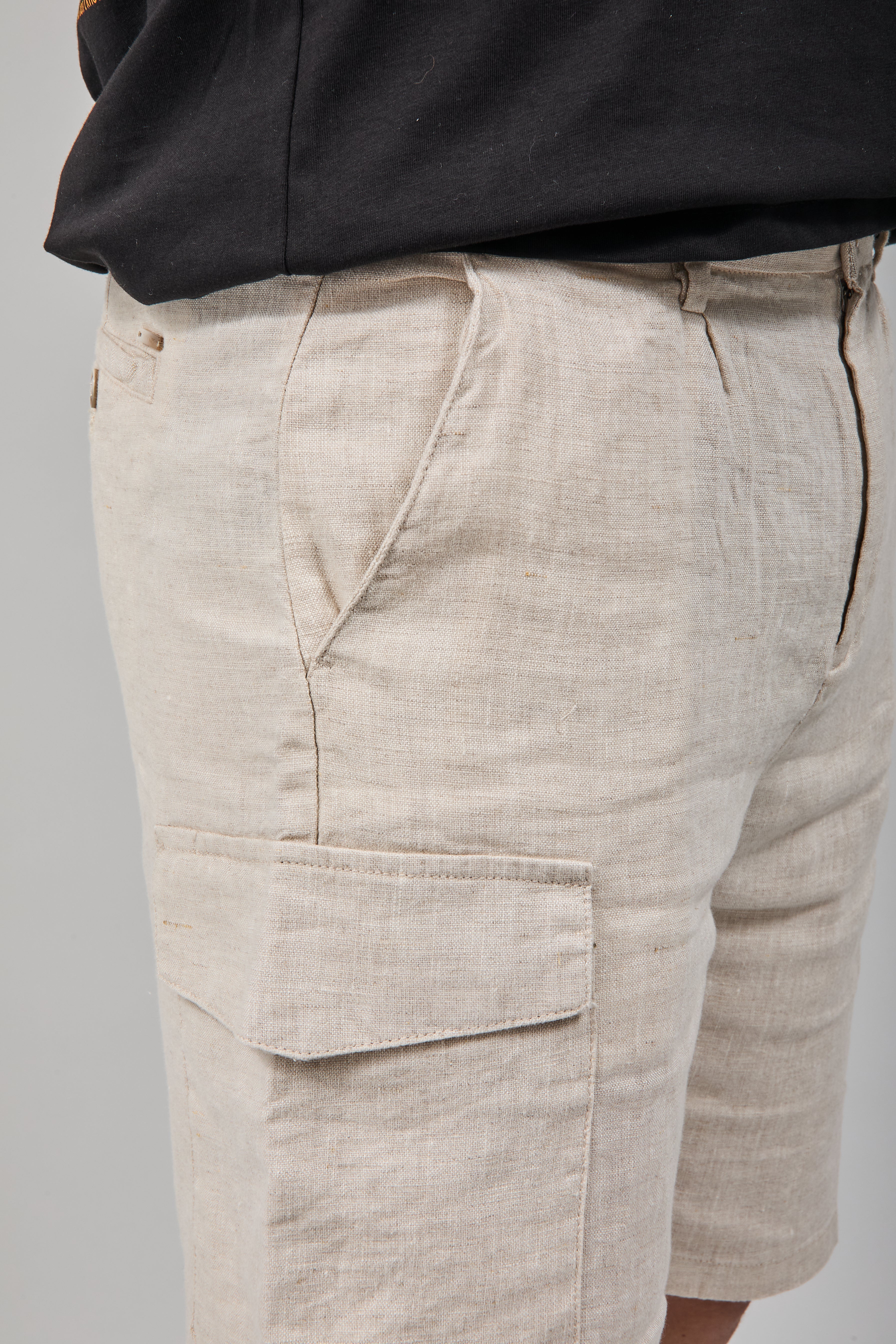 Bermuda Gianni Lupo Lino Beige 5209