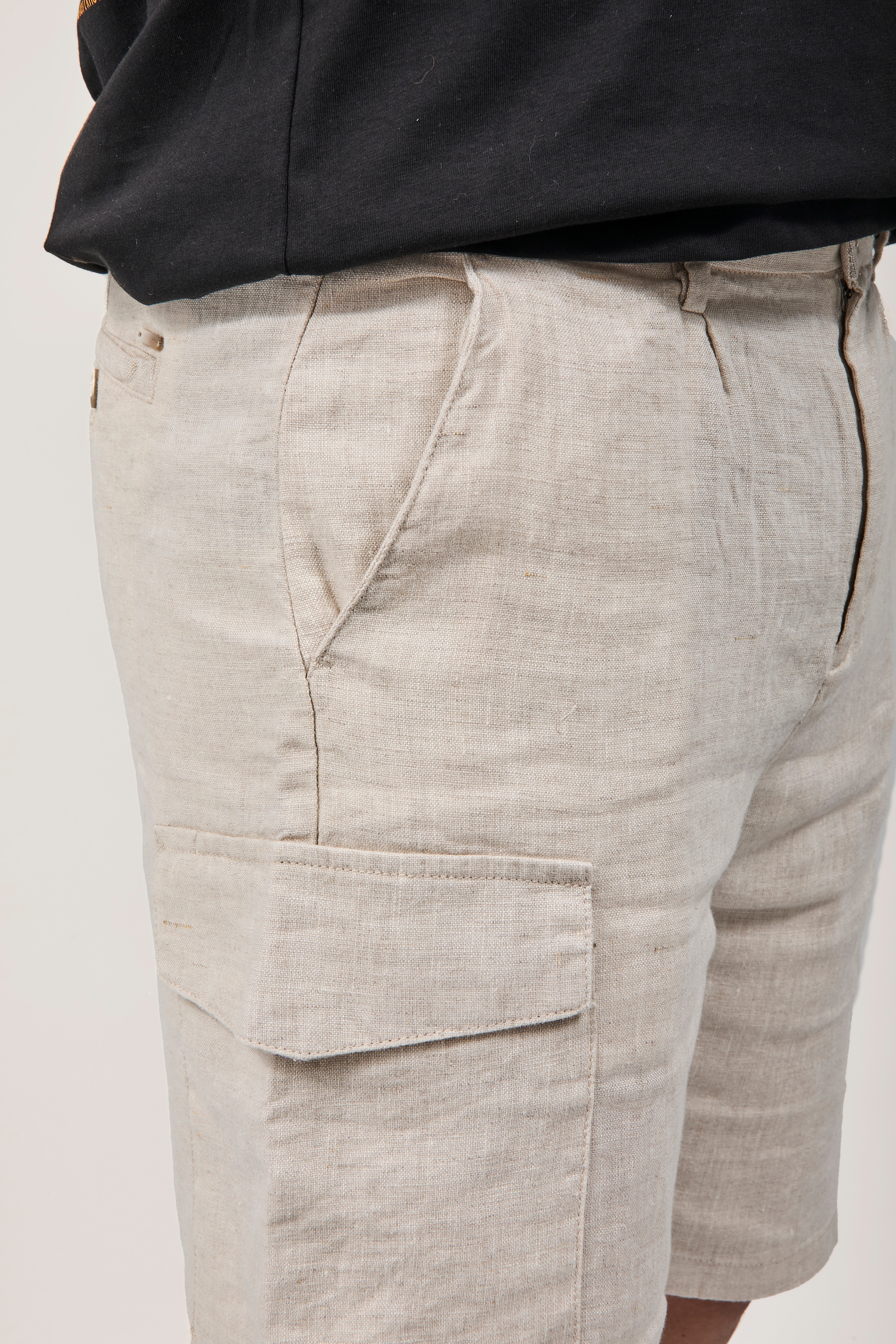 Bermuda Gianni Lupo Lino Beige 5209