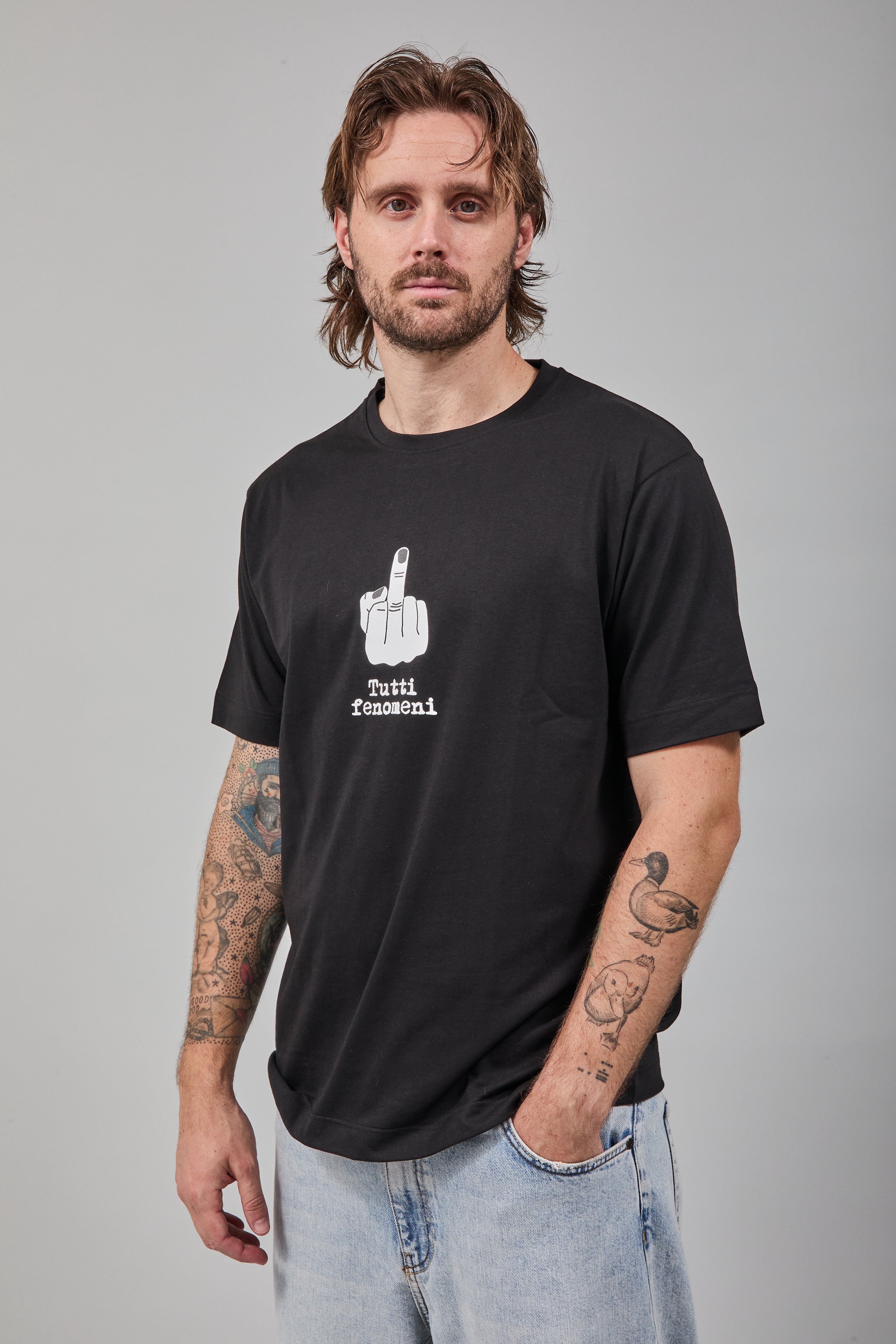 T-shirt Berna Dito Medio Nera