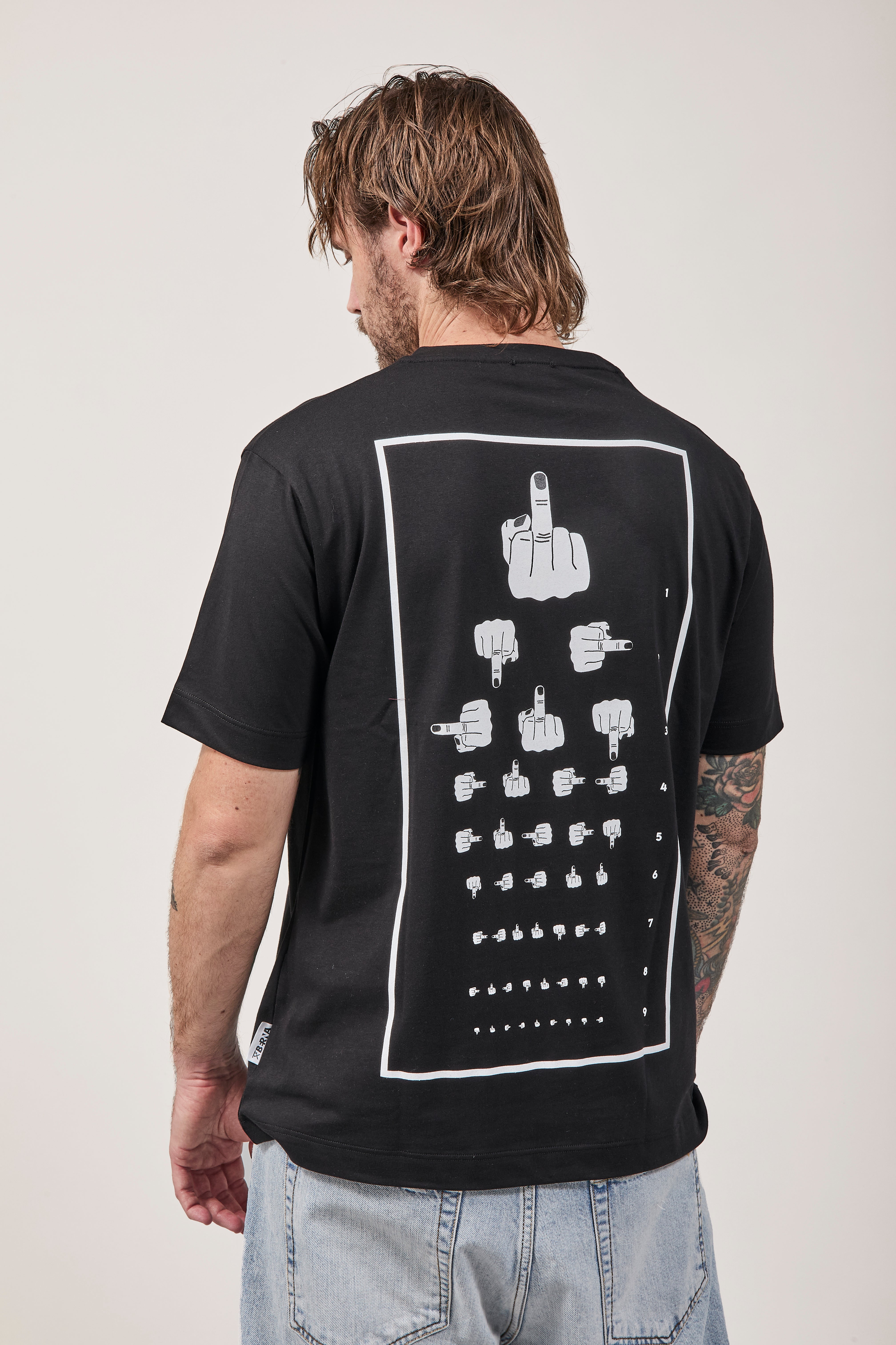 T-shirt Berna Dito Medio Nera