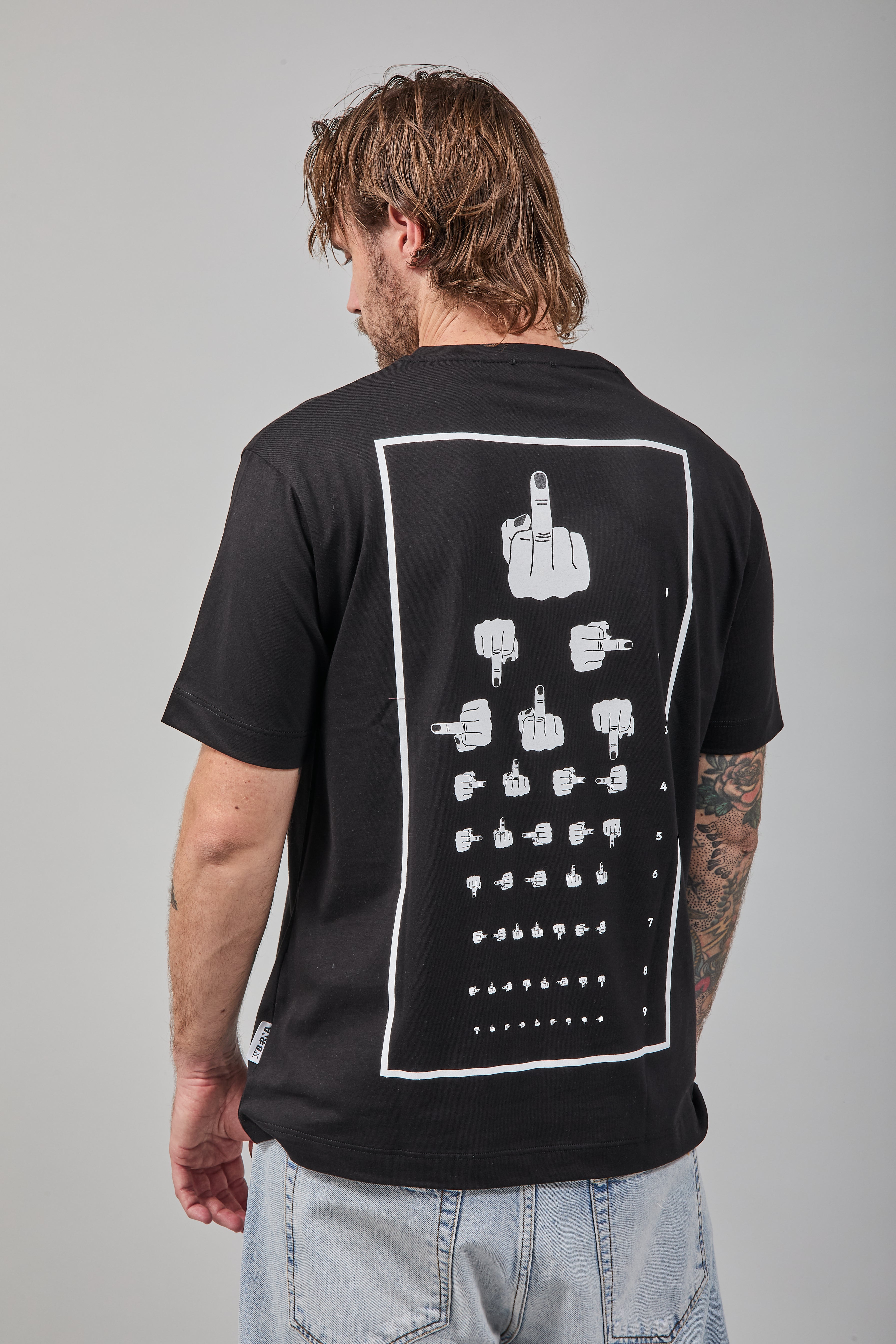 T-shirt Berna Dito Medio Nera