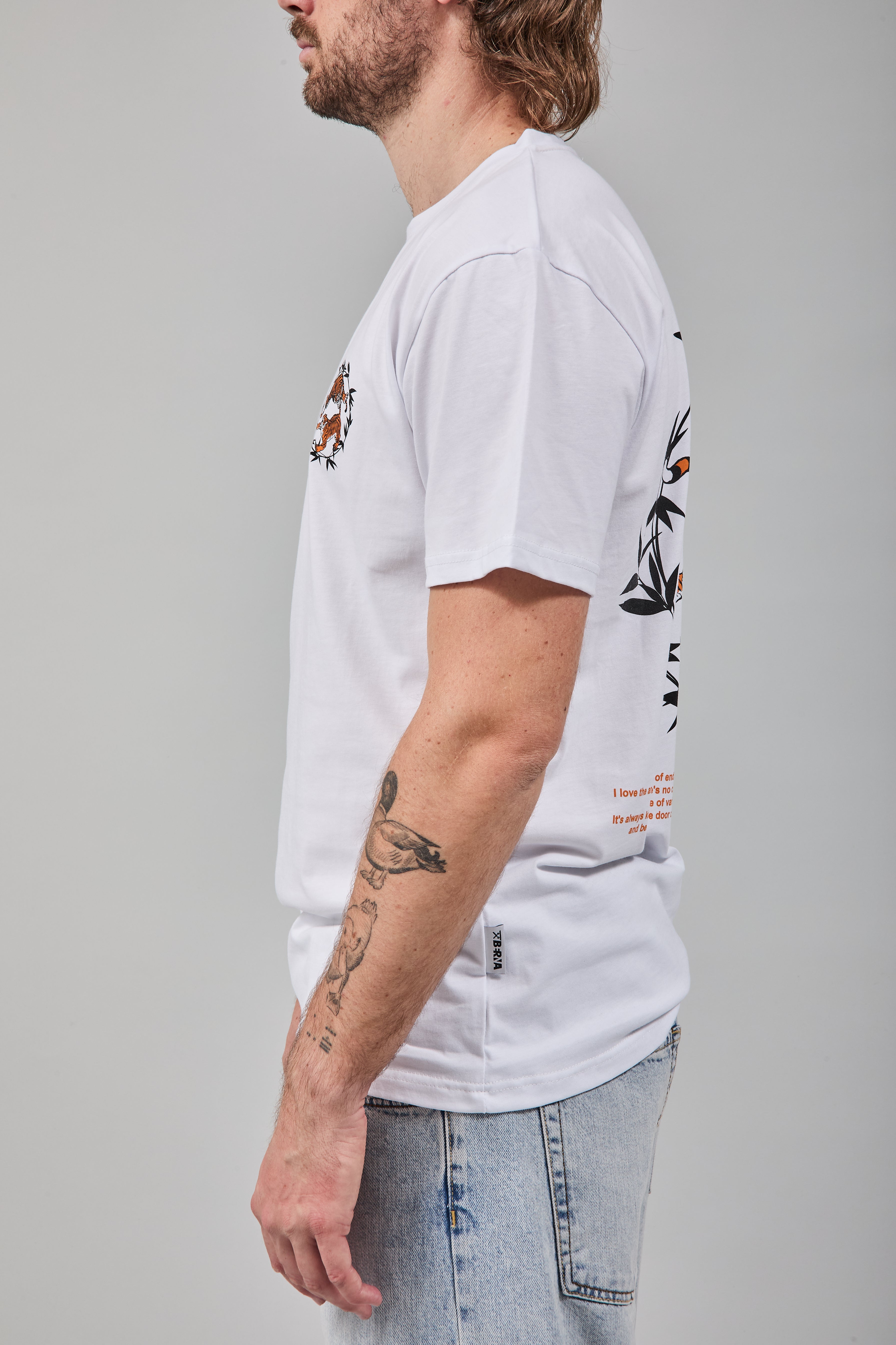 T-shirt Berna Tigri Bianca