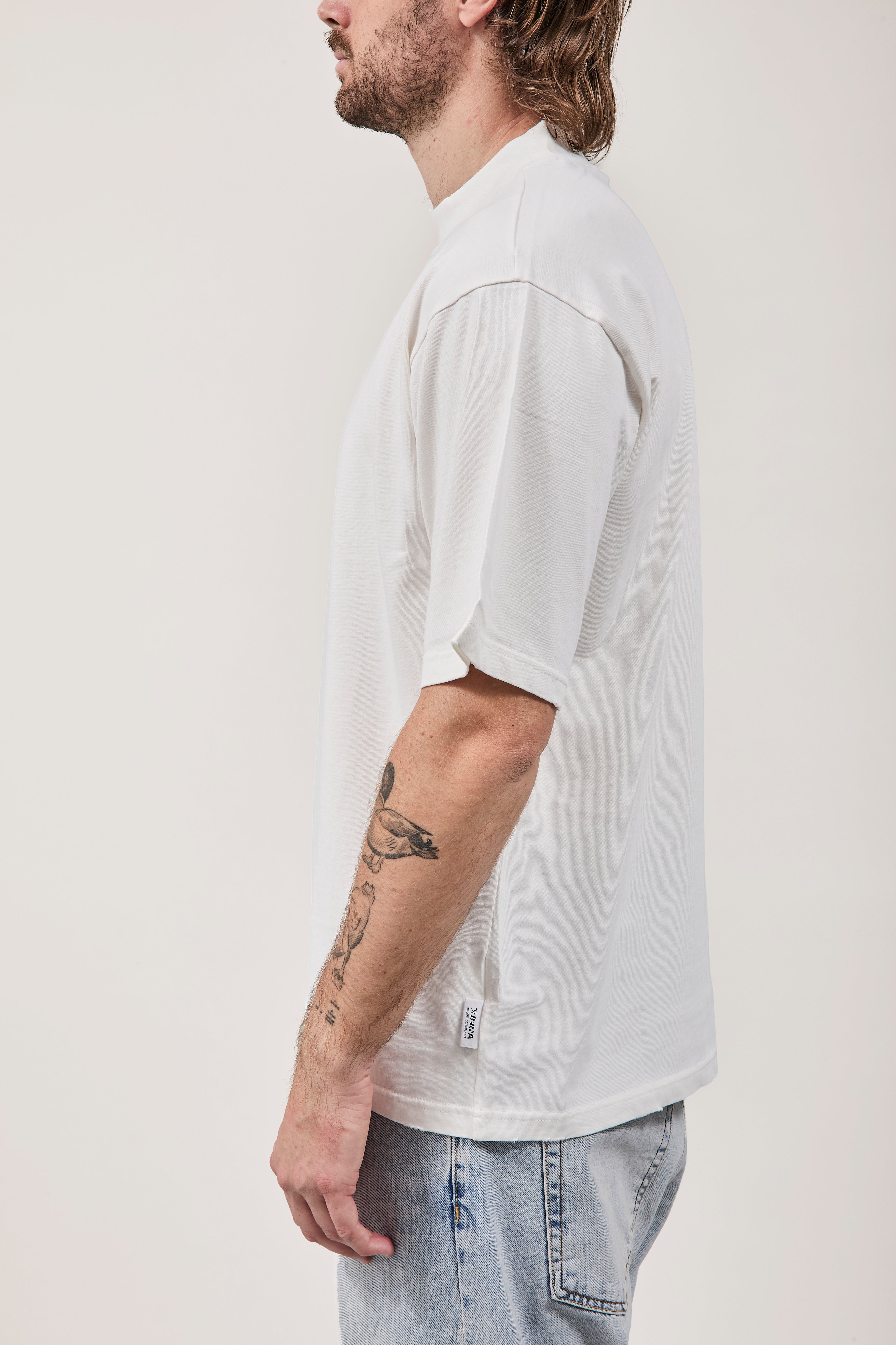 T-shirt Berna Stone Washed Bianca