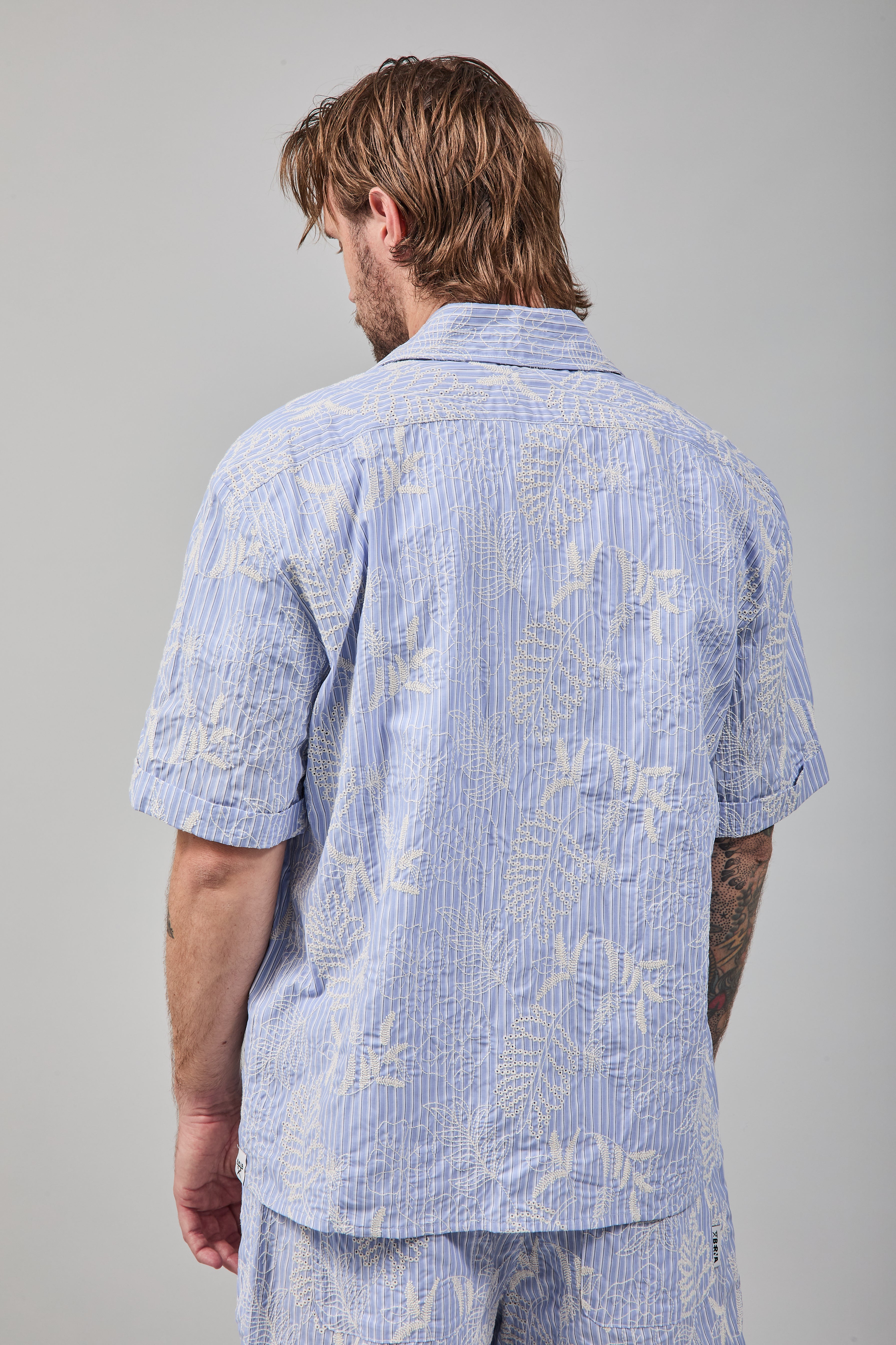 Camicia Berna Righe Fiori