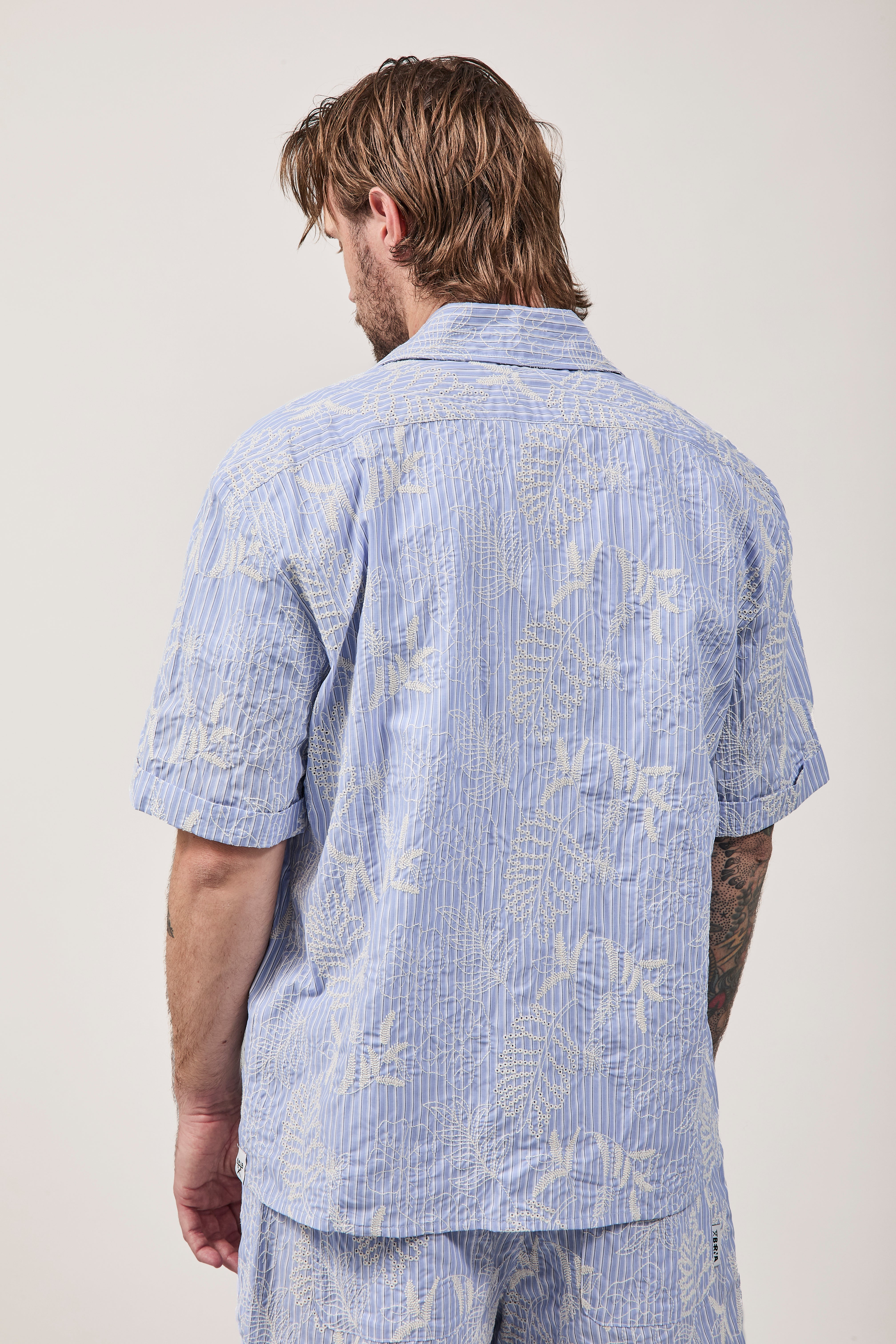 Camicia Berna Righe Fiori