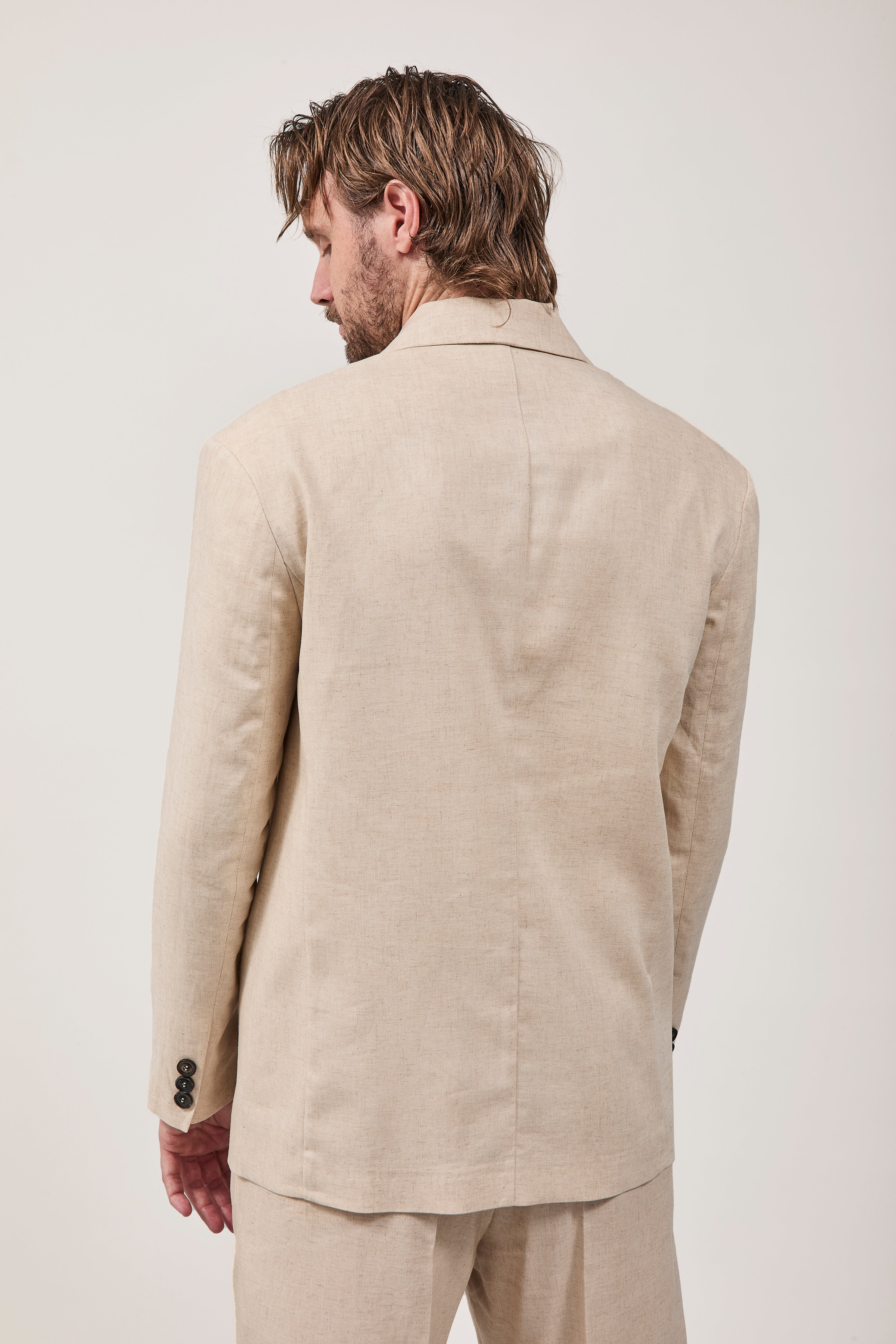 Giacca Imperial Lino Over Calce