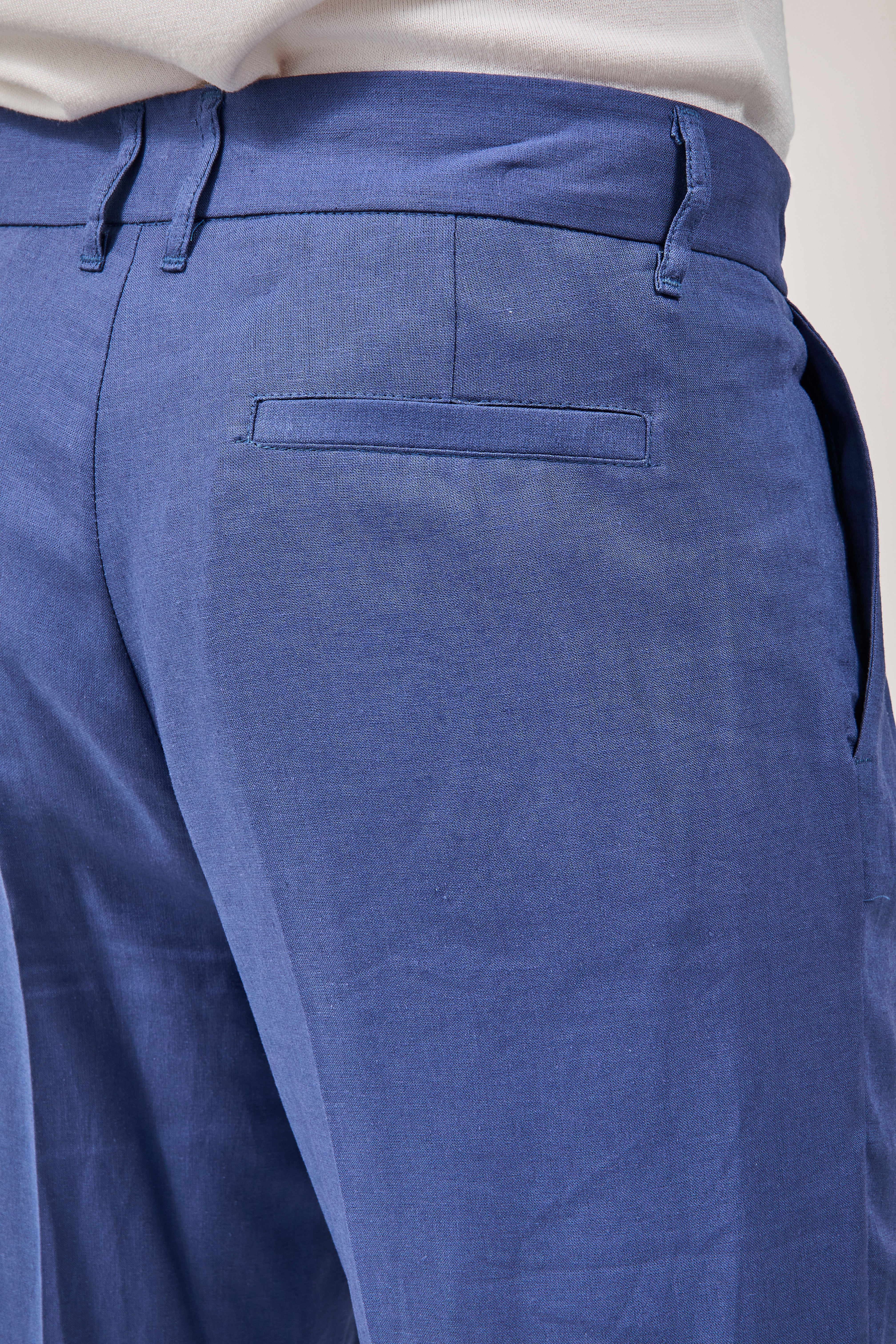Pantalone Imperial Lino Palazzo Denim